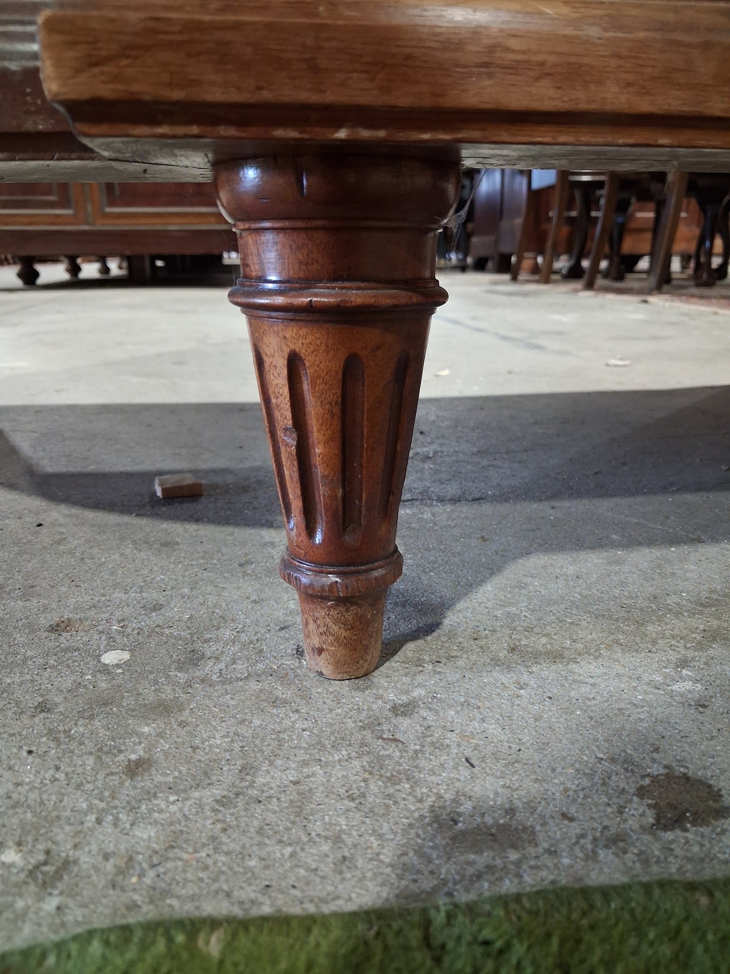 Antique French Louis XVI Revival Mahogany Marble Top Dining Room Suite, Circa 1890
