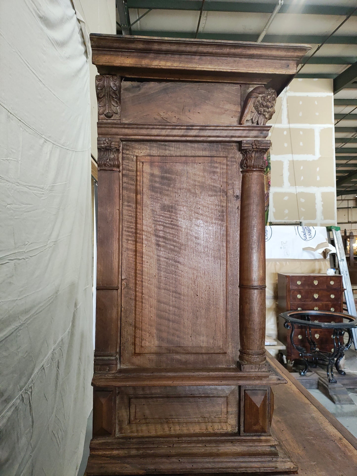 18th Century French Provincial Walnut Buffet à Deux Corps