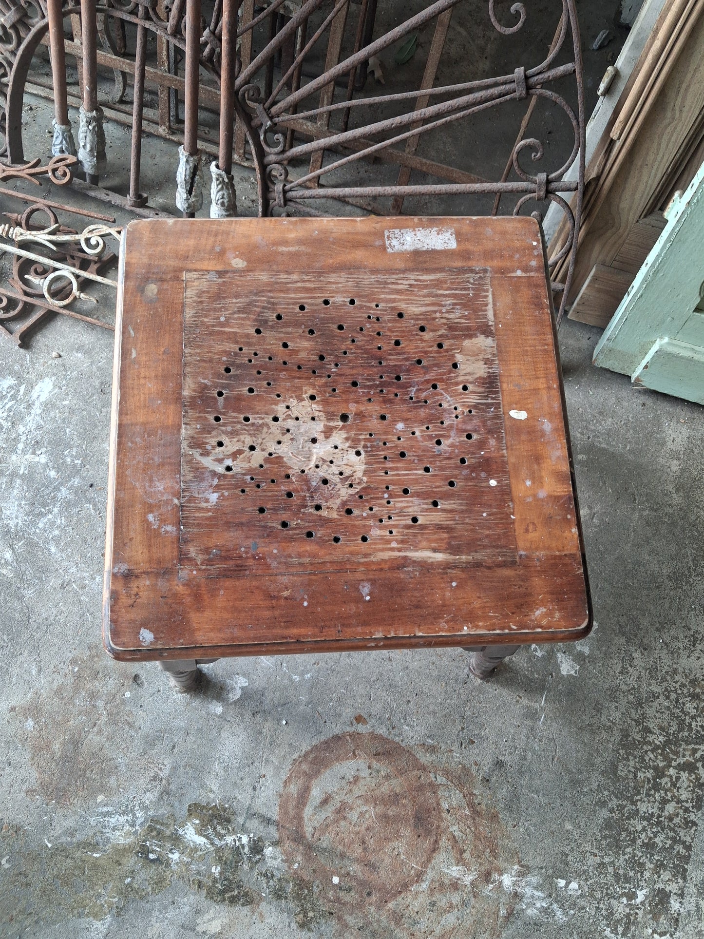Antique bedside commode/toilet chair