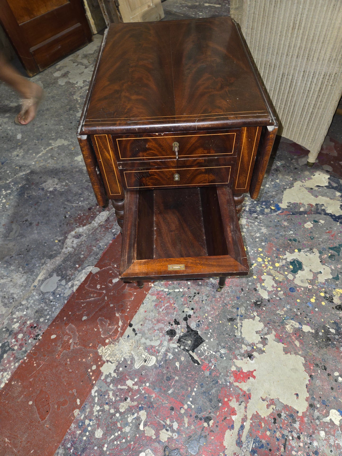 Burled Walnut Occasional Table