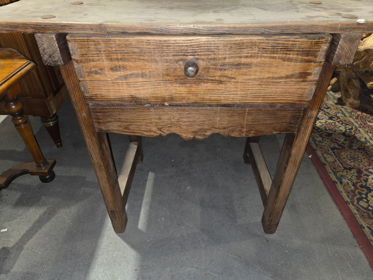 1920s Spanish Oak Side Table