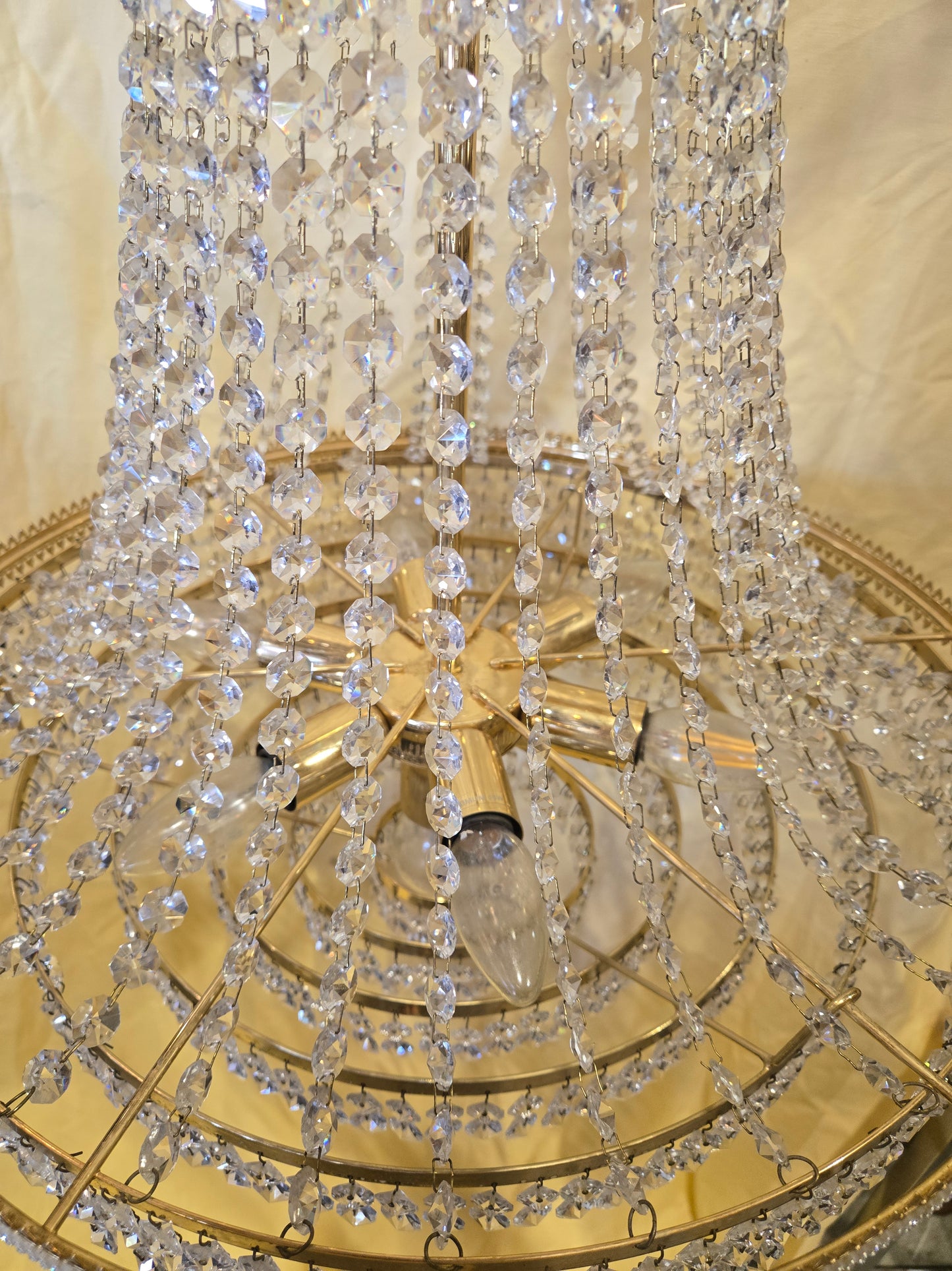 Vintage Empire basket chandelier