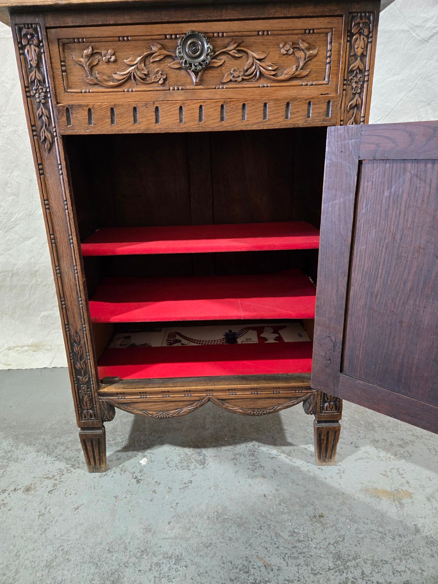 Early Century Louis XVI Oak Cabinet