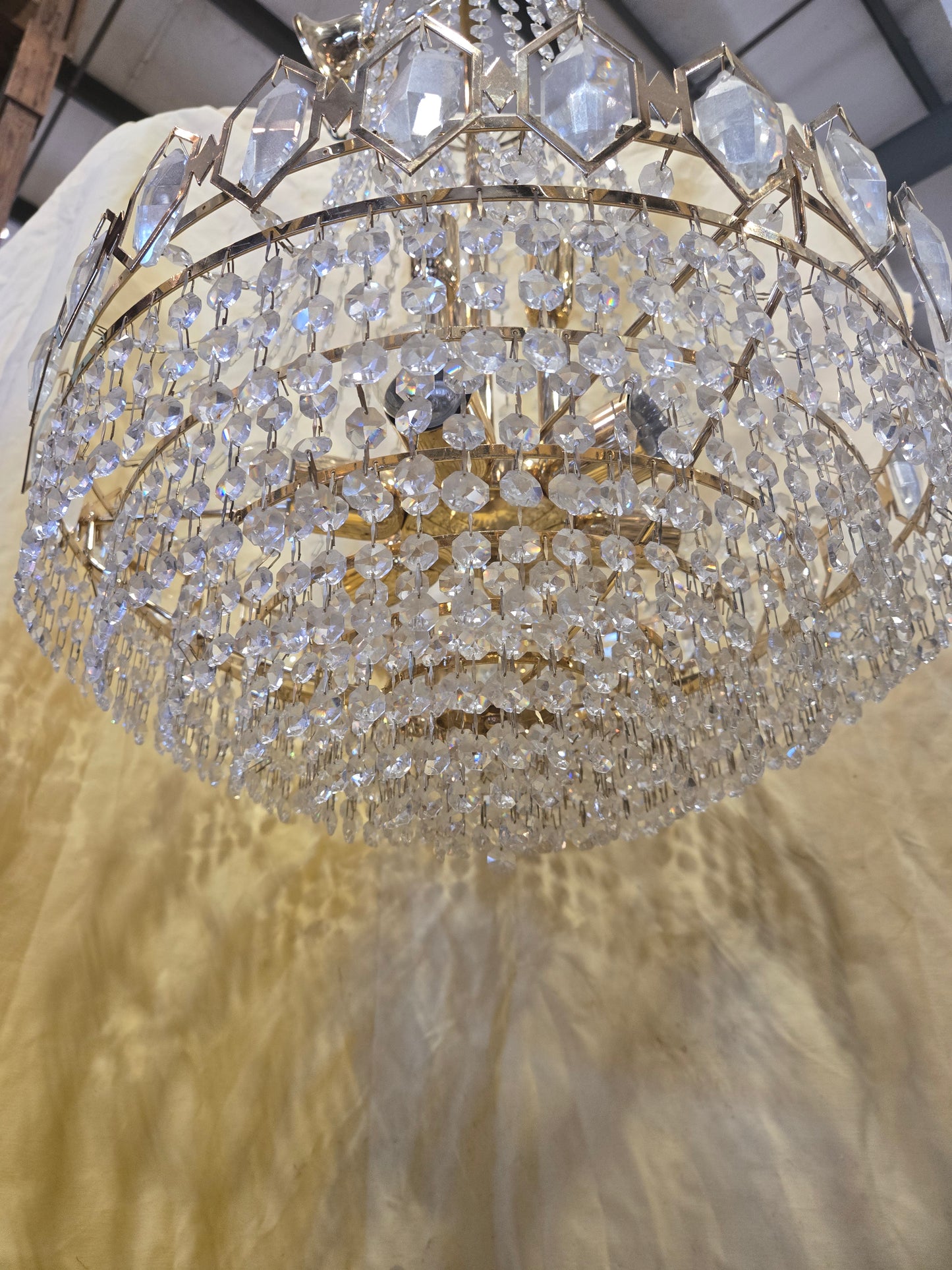 Vintage Empire tent chandelier