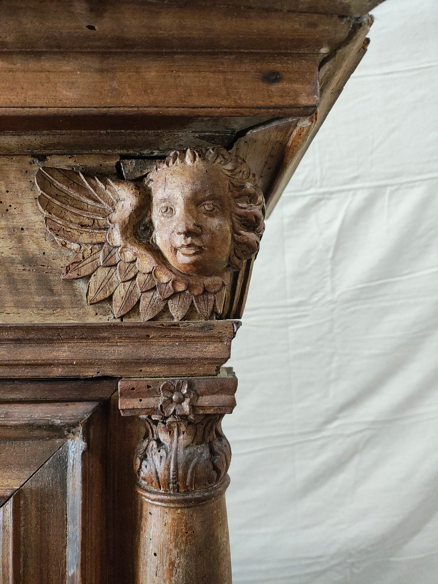 18th Century French Provincial Walnut Buffet à Deux Corps