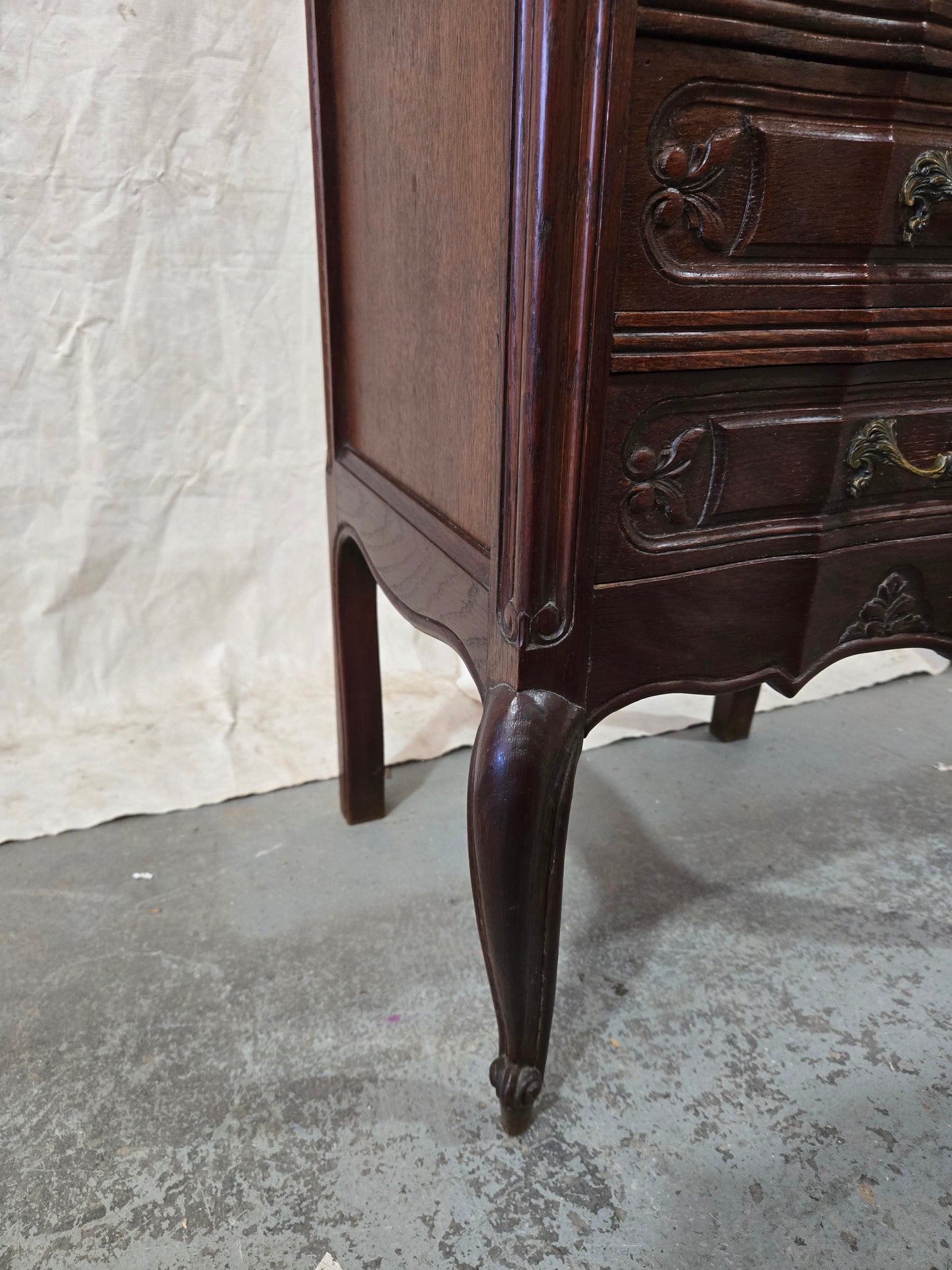 Early Century Louis XV Oak nightstand