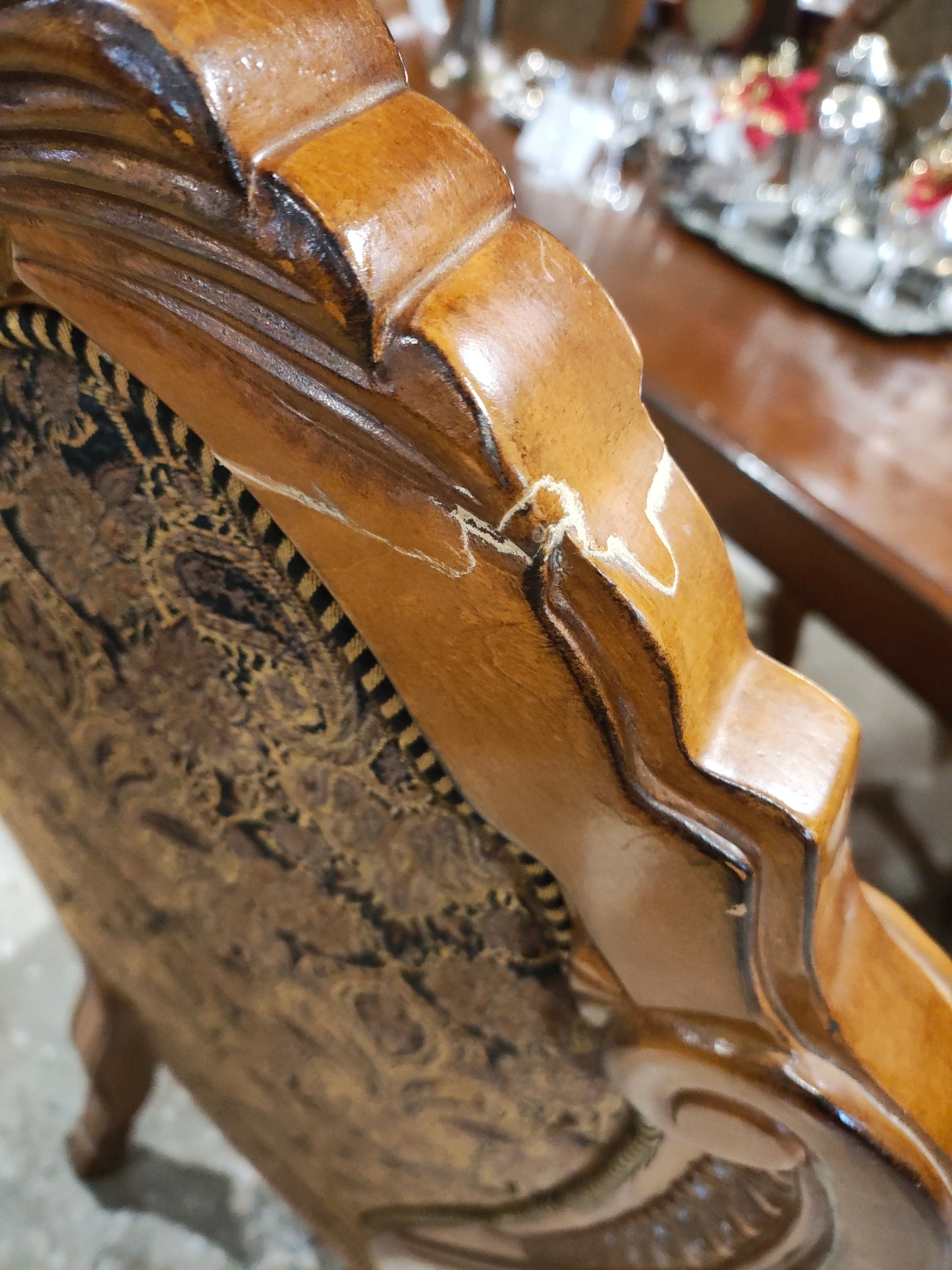 Mid 1900s set of 10 LXV revival chairs