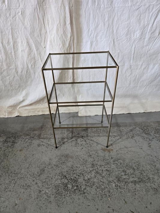 Mid 1900s Iron w glass shelf