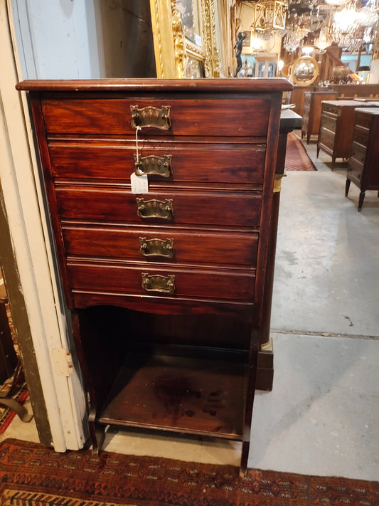 Early 1900s Edwardian music cabinet