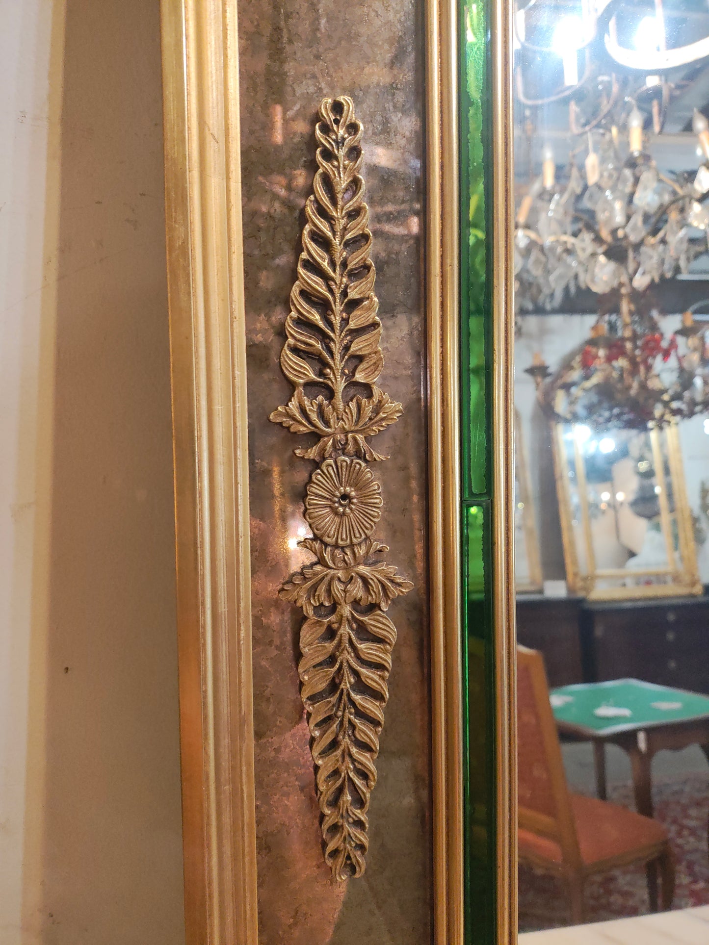 French Louis XVI Revival Giltwood &amp; Églomisé Mirror