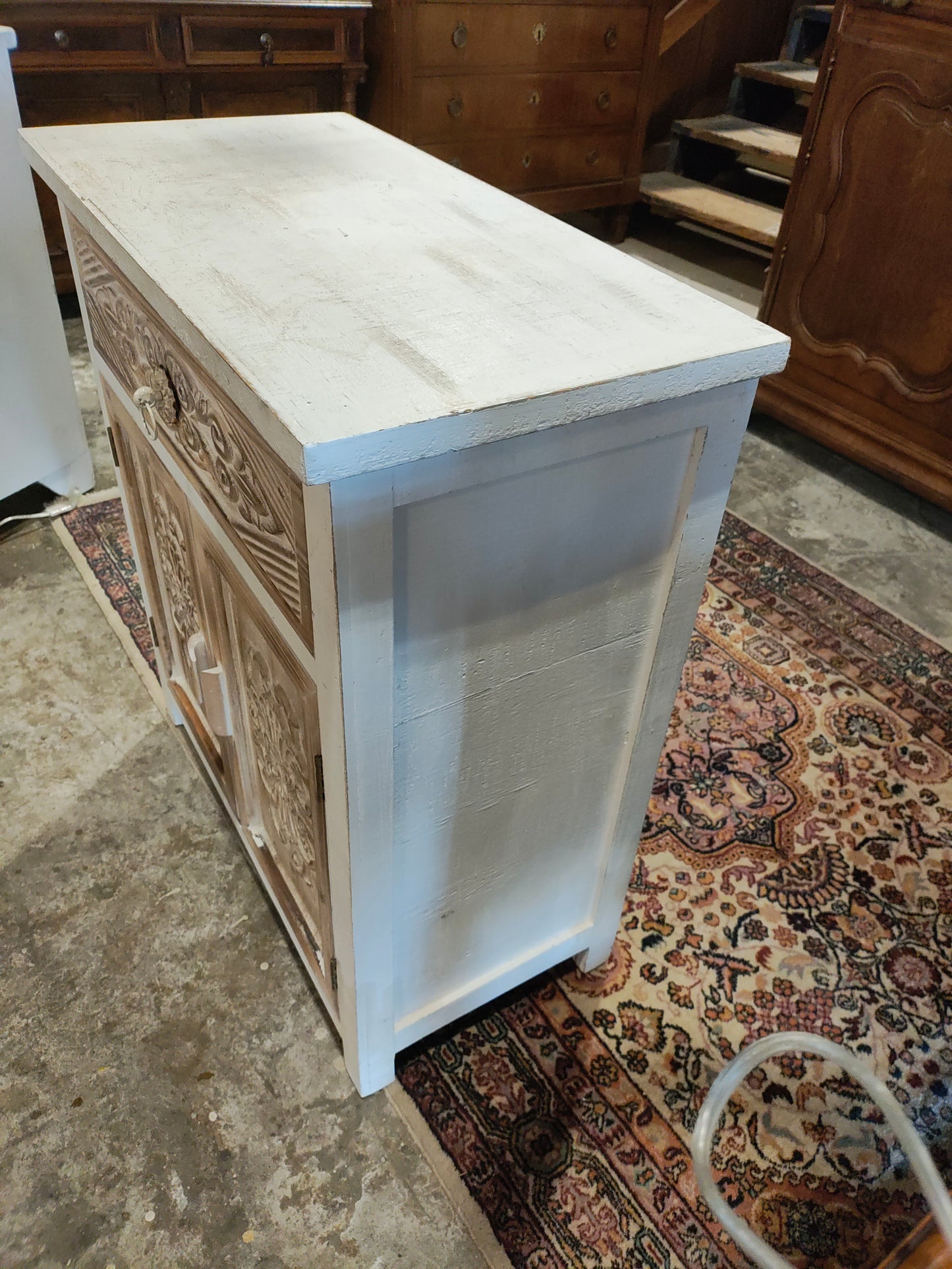 Vintage rustic farmhouse nightstand