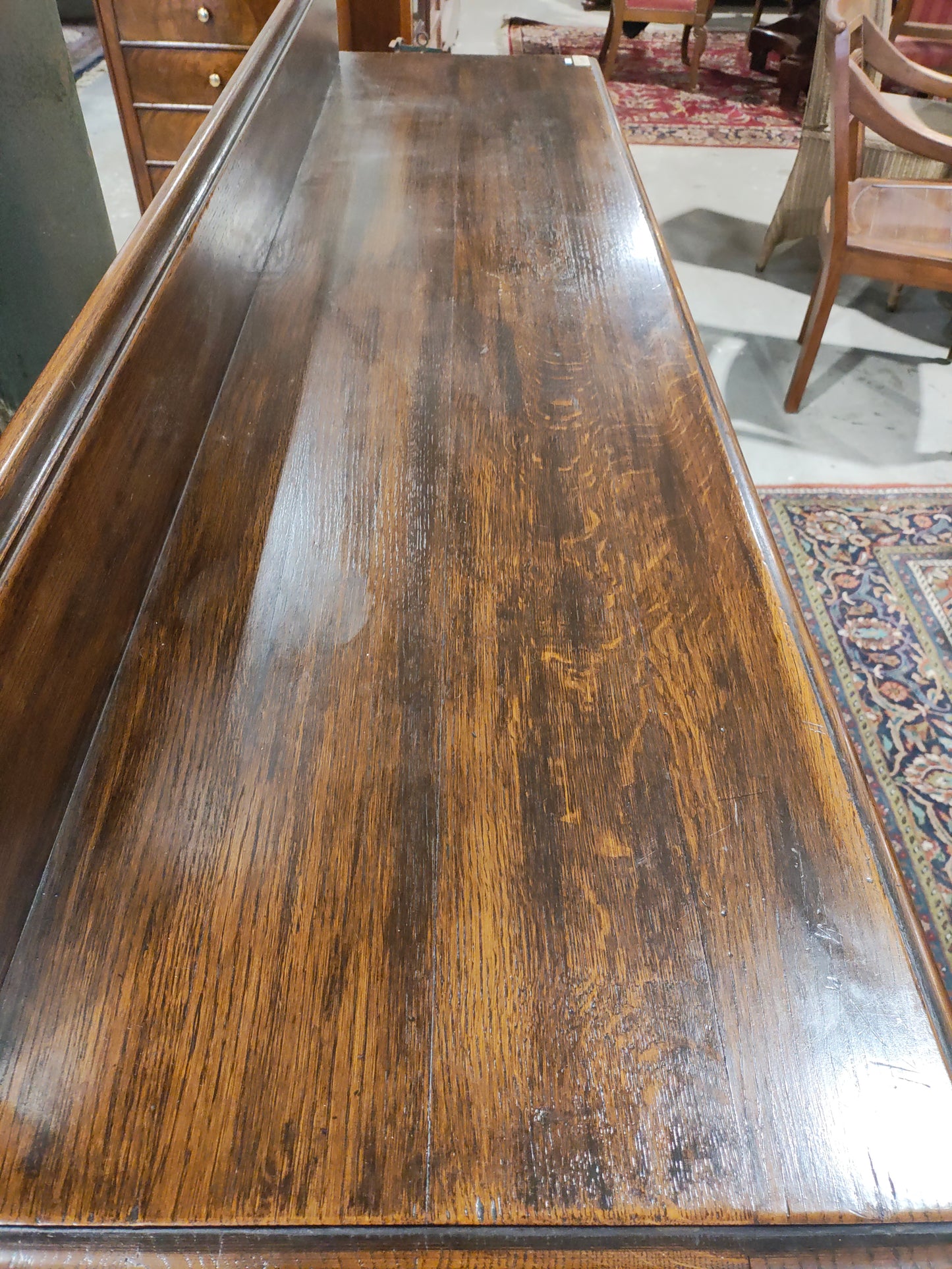 Early 20th Century Jacobean Revival Oak Server Console