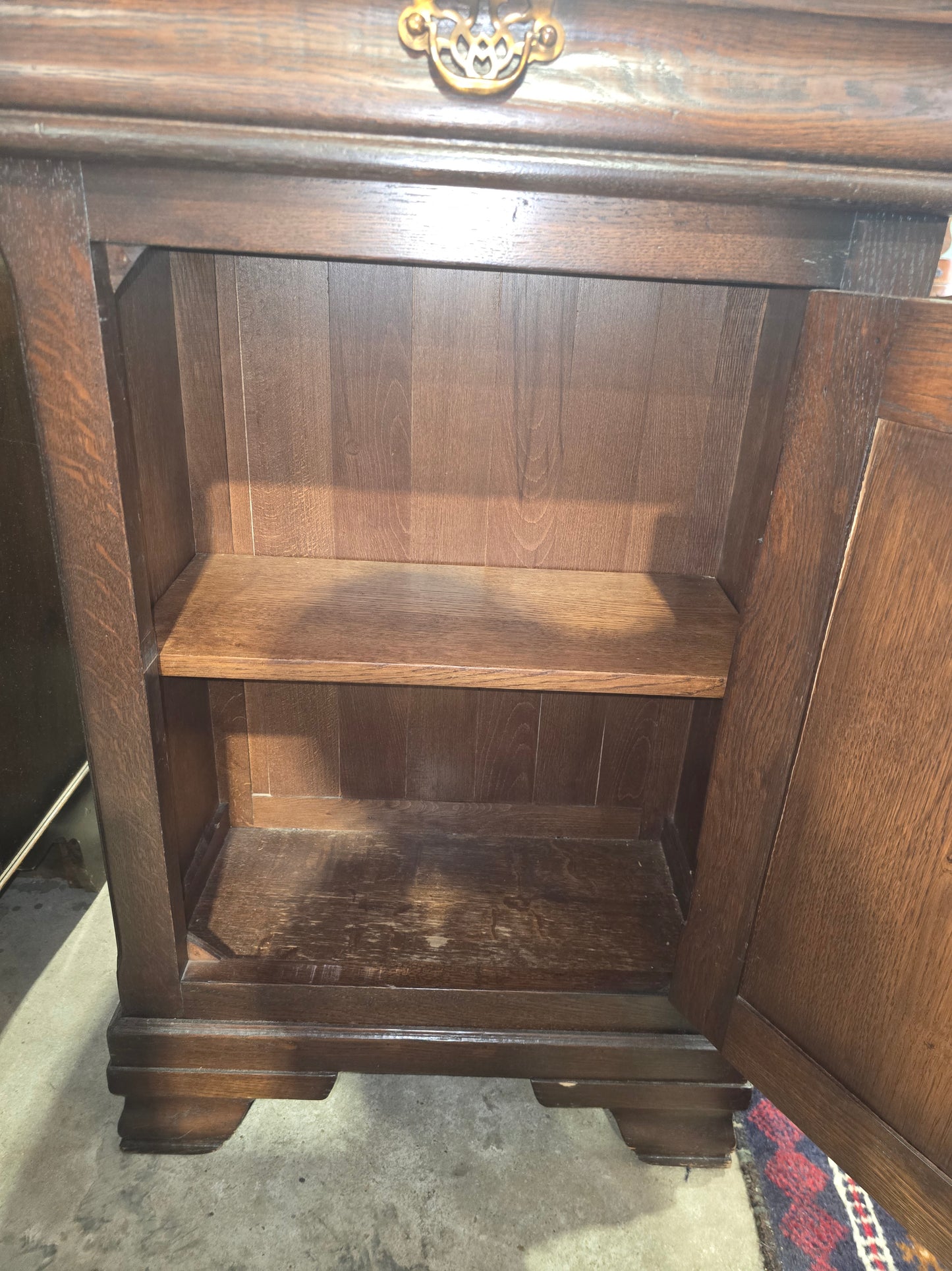 Mid Century Louis Philippe Oak Cabinet