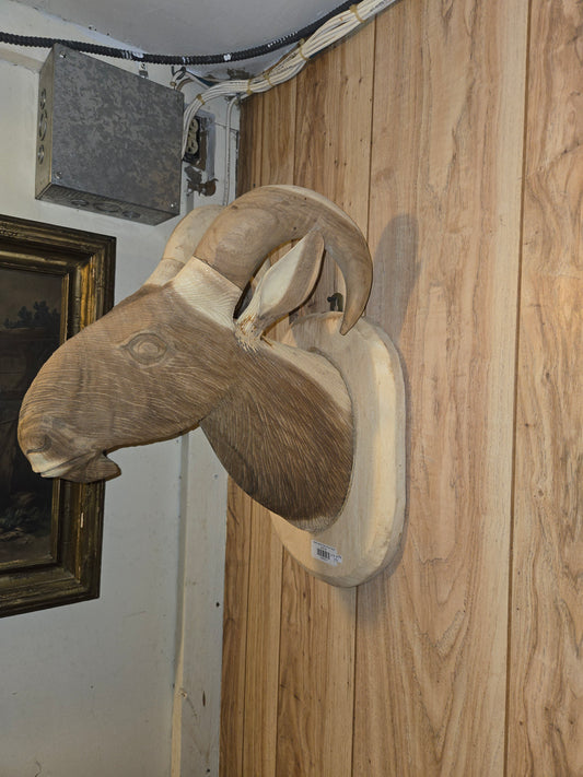 Hand carved Teak Wood Goat