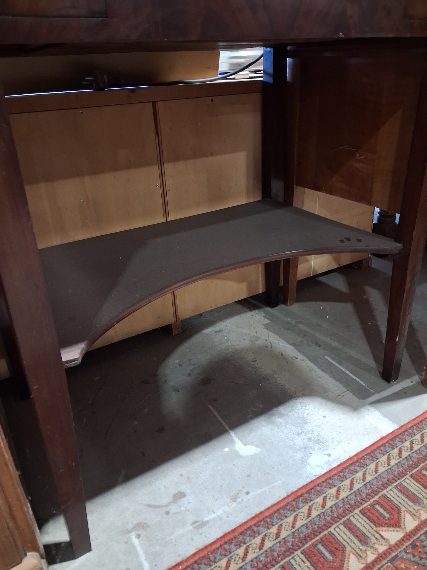 Mahogany vanity