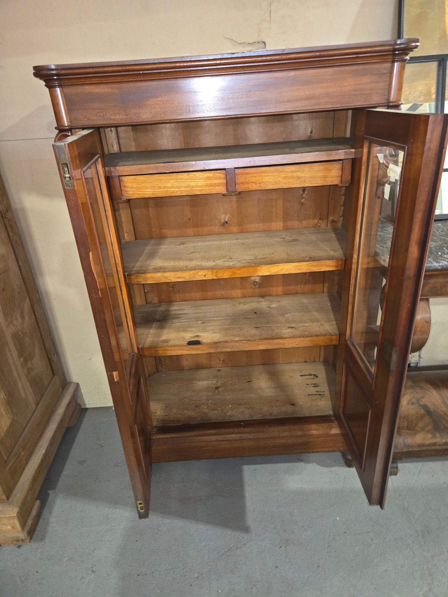 Small Mahogany Display cabinet