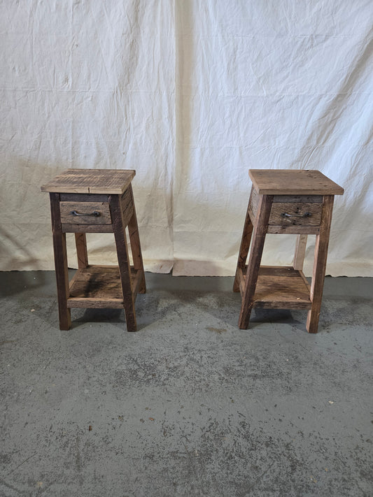 Mid 1900s Reclaimed Teak Nightstand