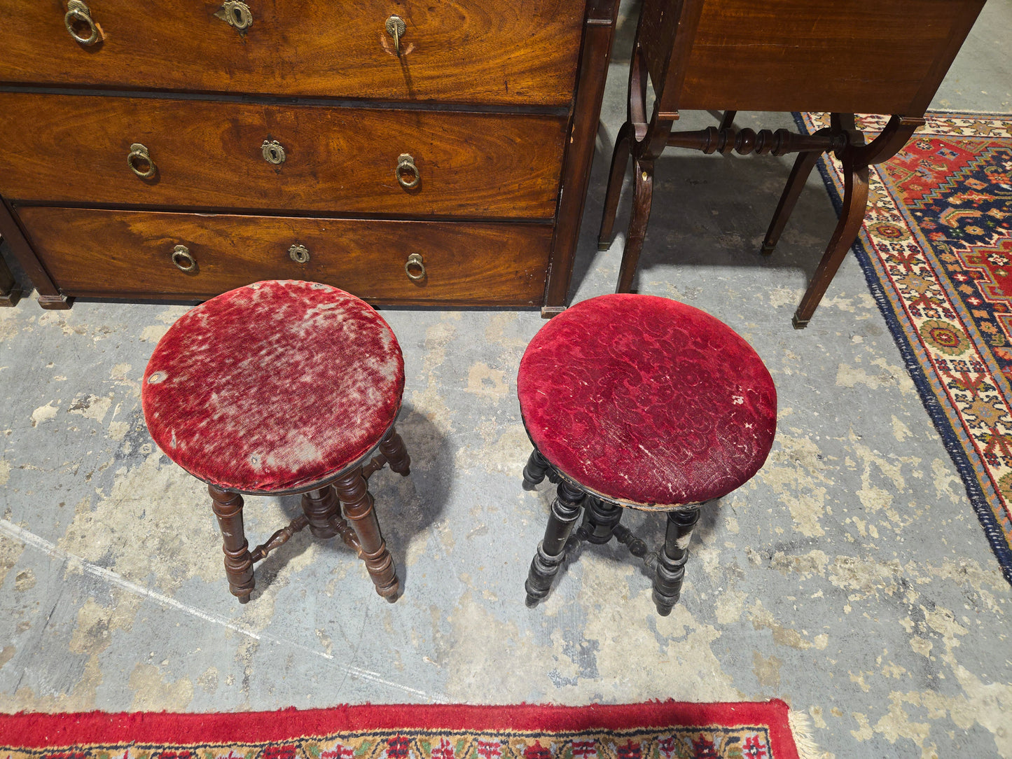 1880s French Piano Stools