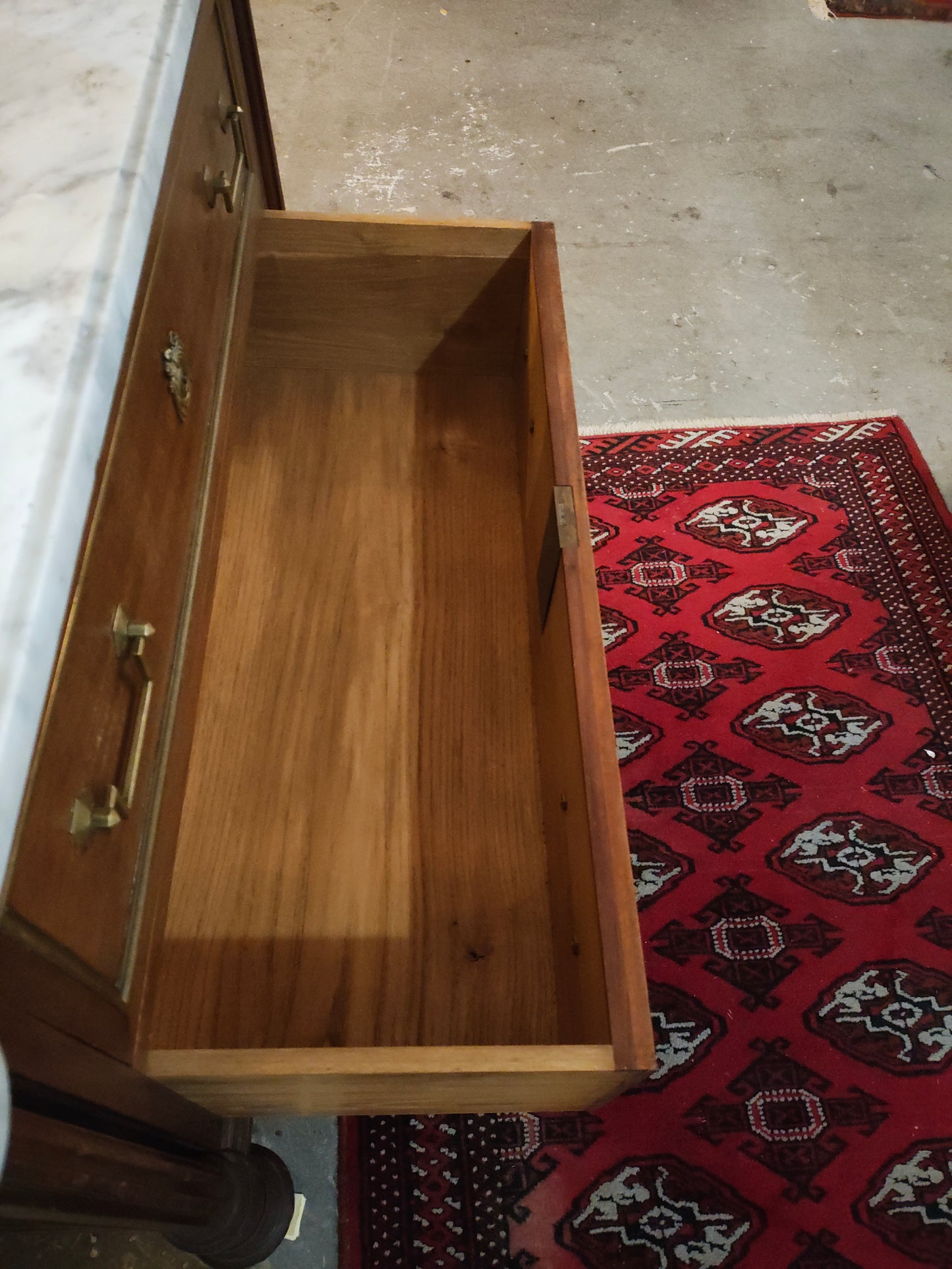 Early 1900s LXVI commode w marble
