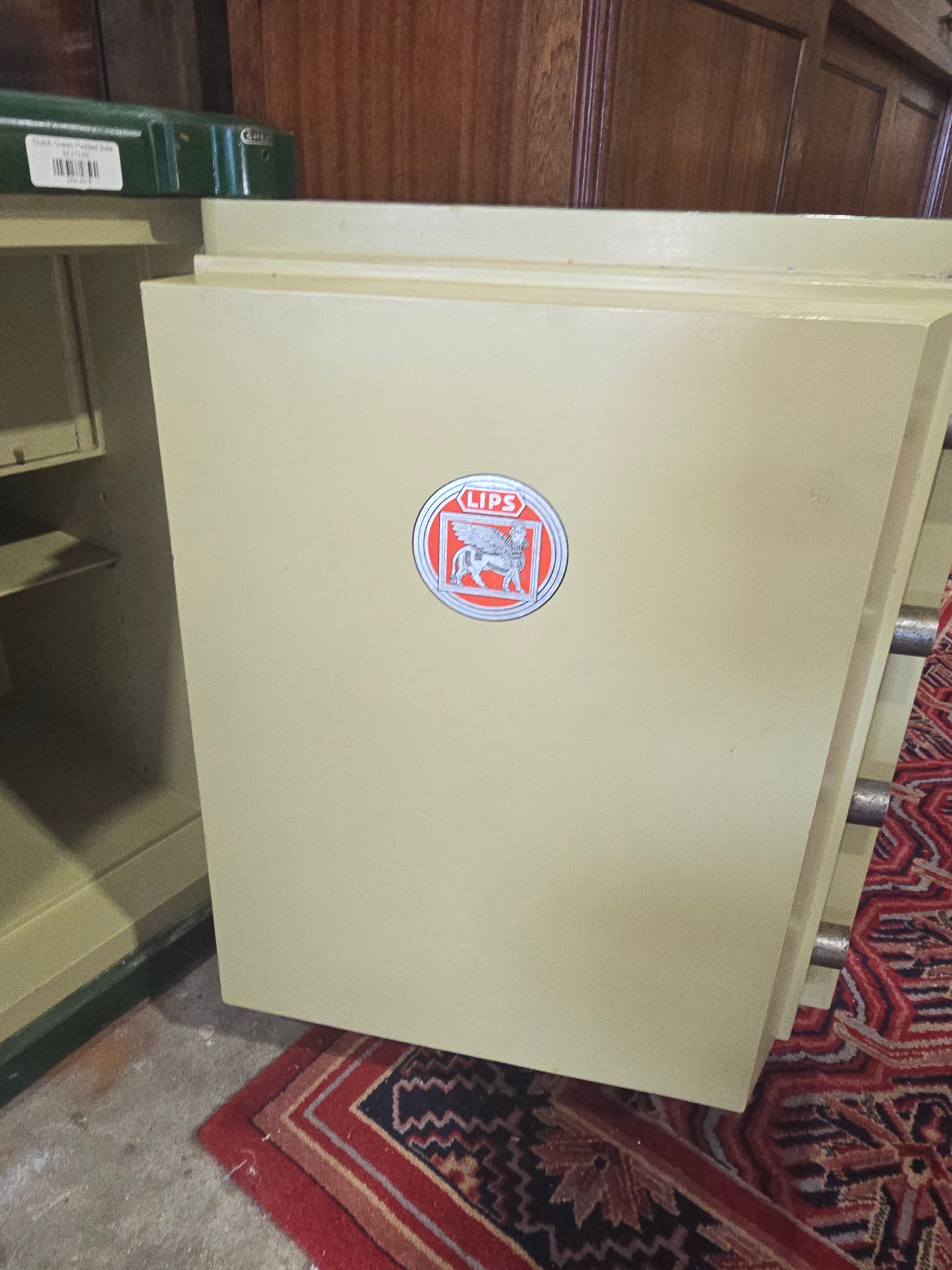 Dutch Green Painted Safe