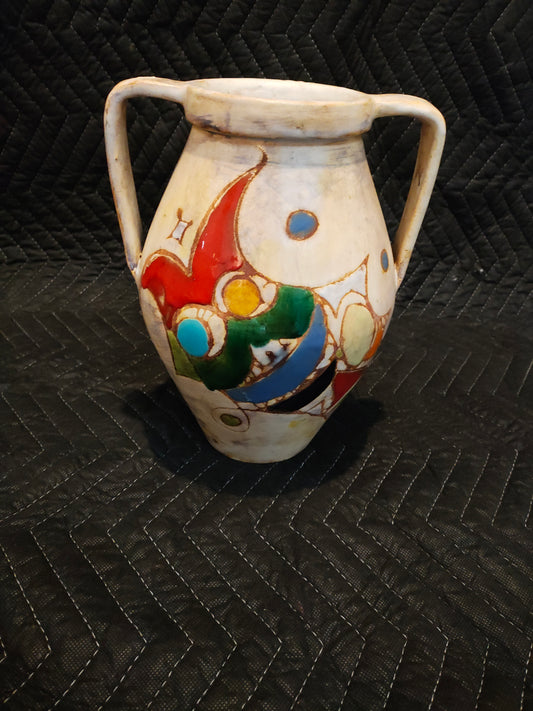 Early 20th Century French Vallauris Art Deco Amphora Vase