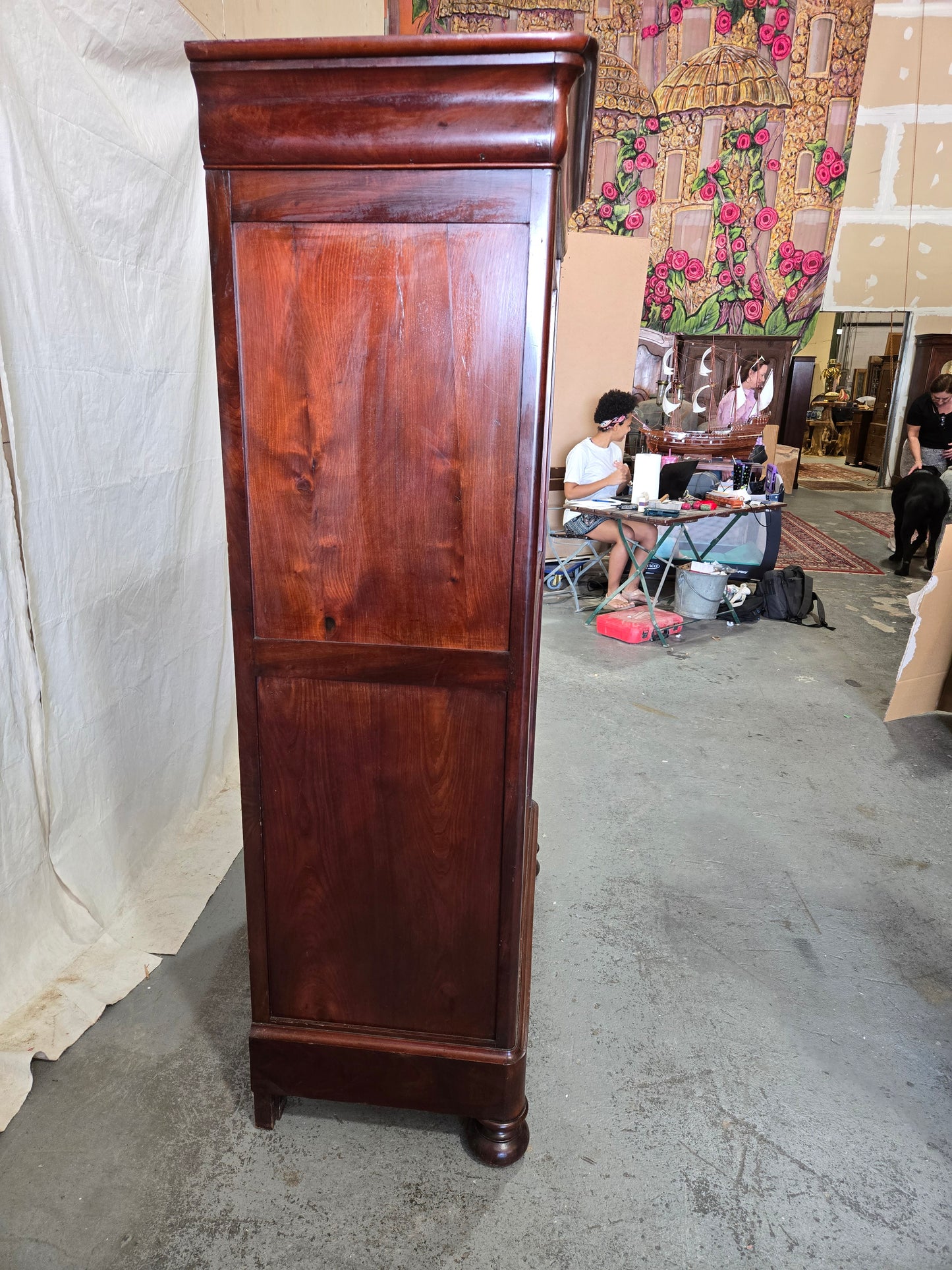 Mid 1800s LPH mahogany armoire