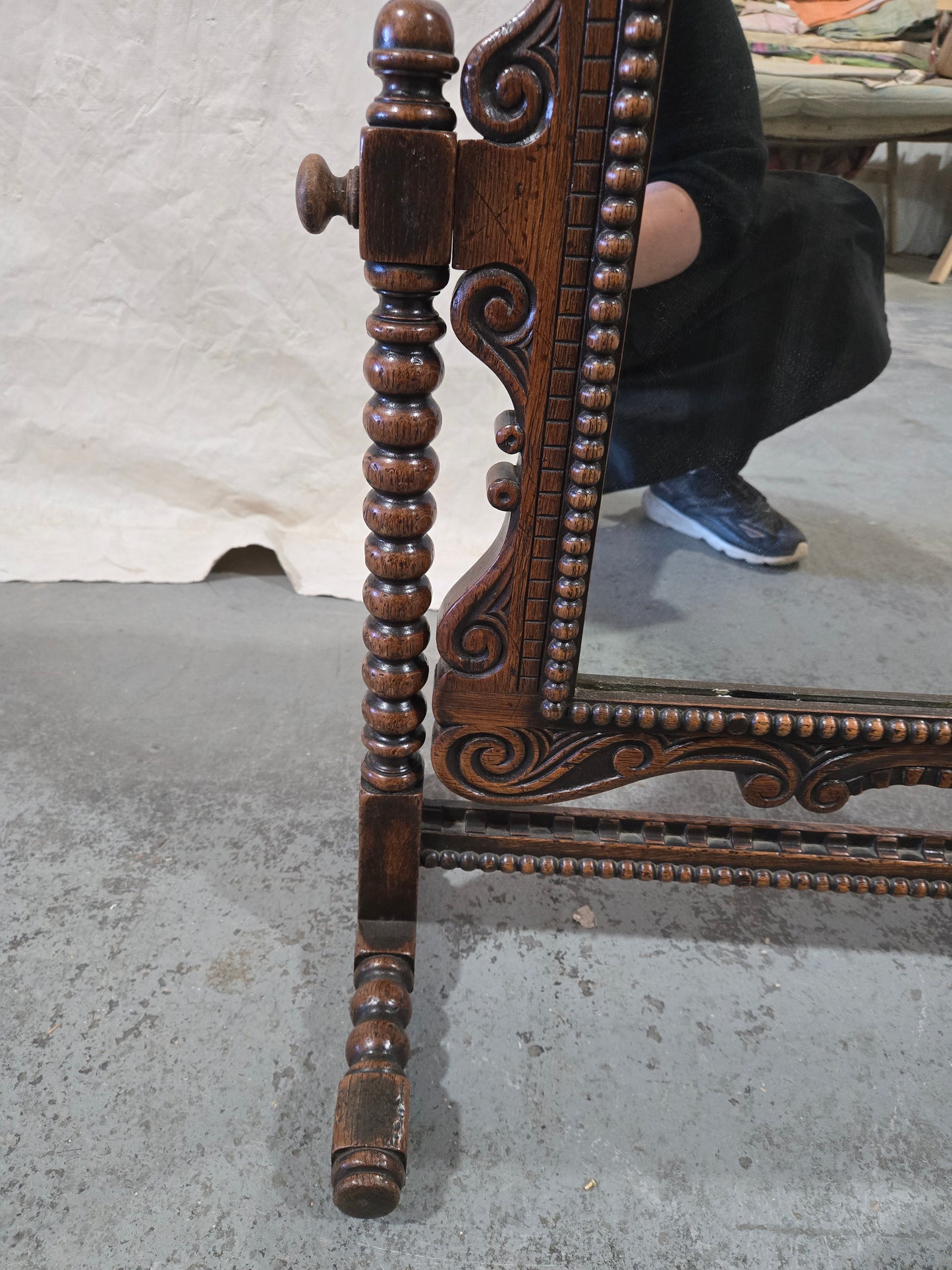 Early Century Louis XV Oak Mirror