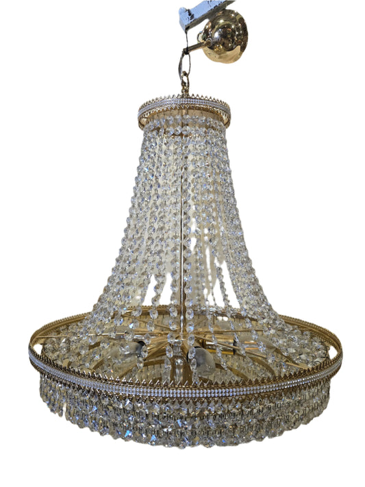 Vintage Empire basket chandelier