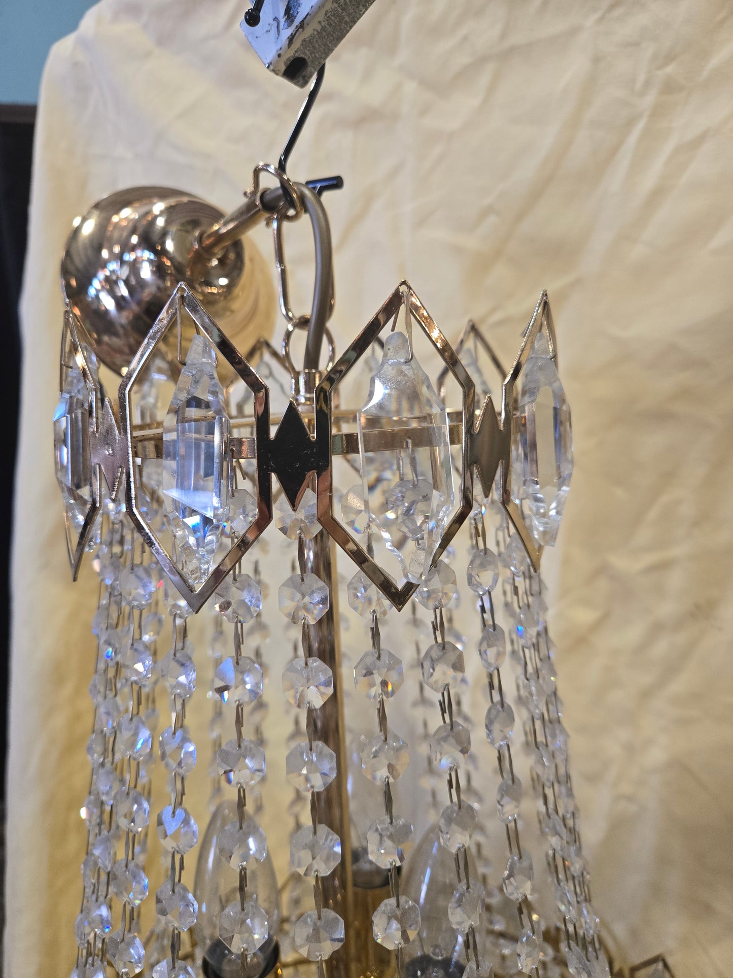 Vintage Empire tent chandelier