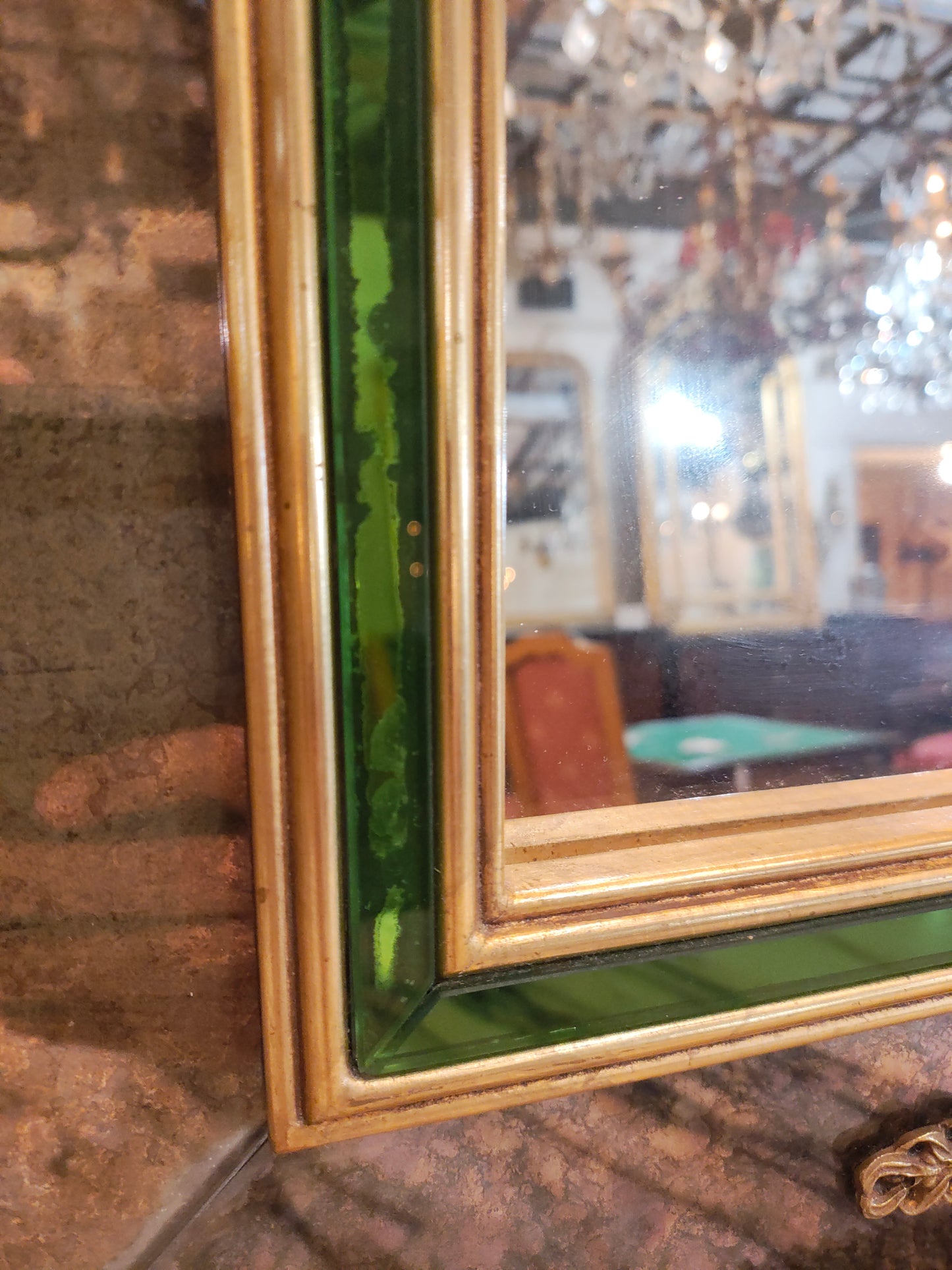 French Louis XVI Revival Giltwood &amp; Églomisé Mirror