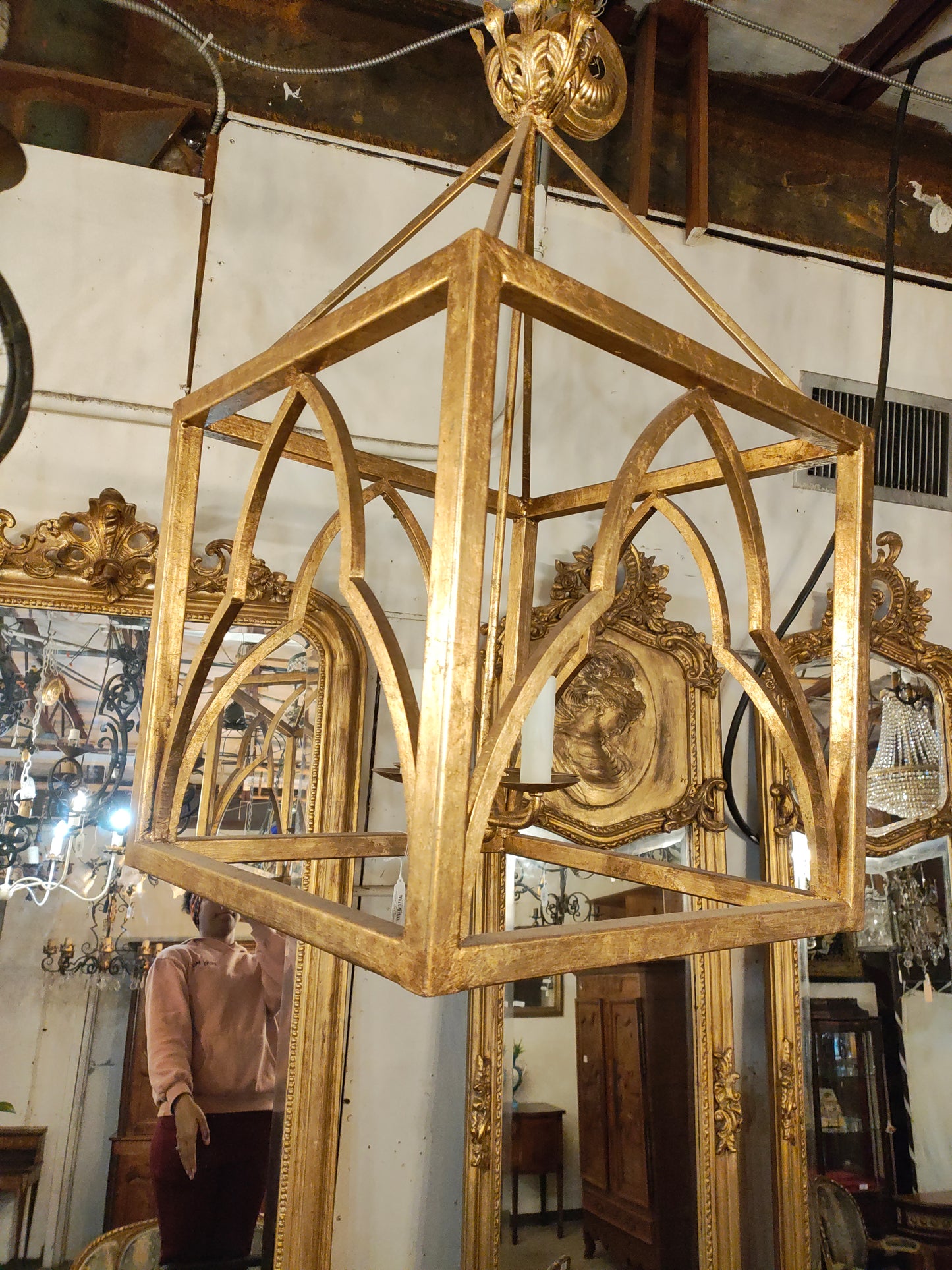 CW custom 4 light chandelier