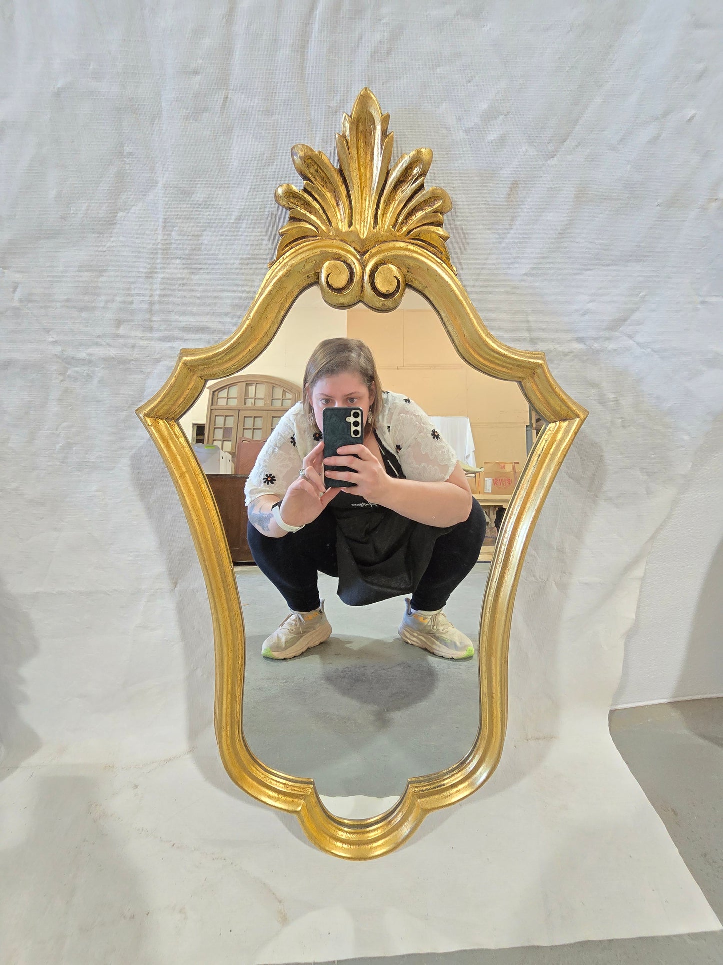 Early Century Louis XV Gold Mirror