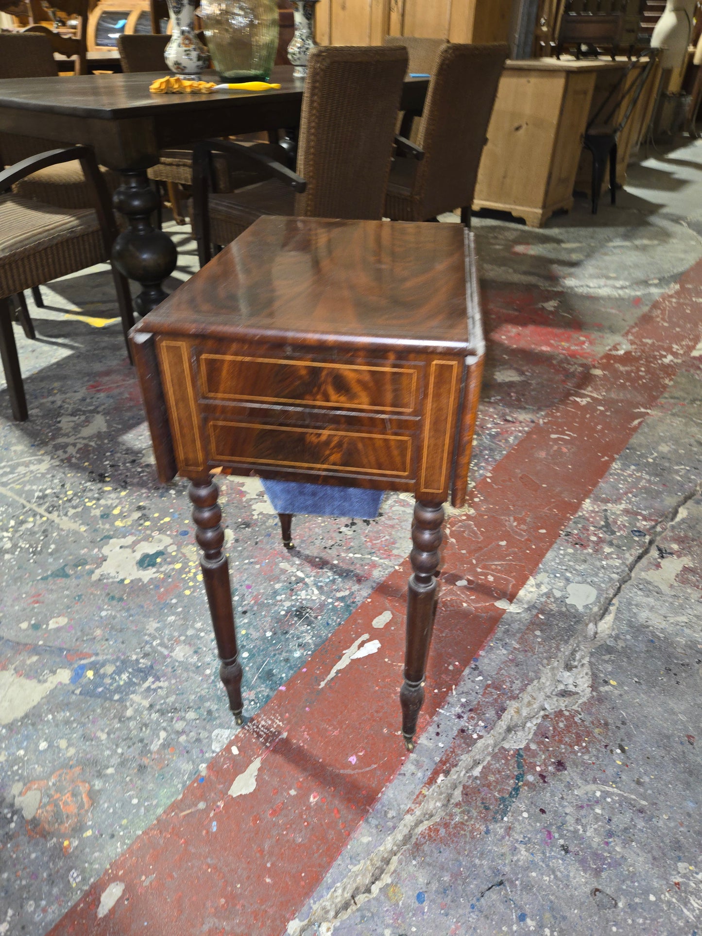 Burled Walnut Occasional Table