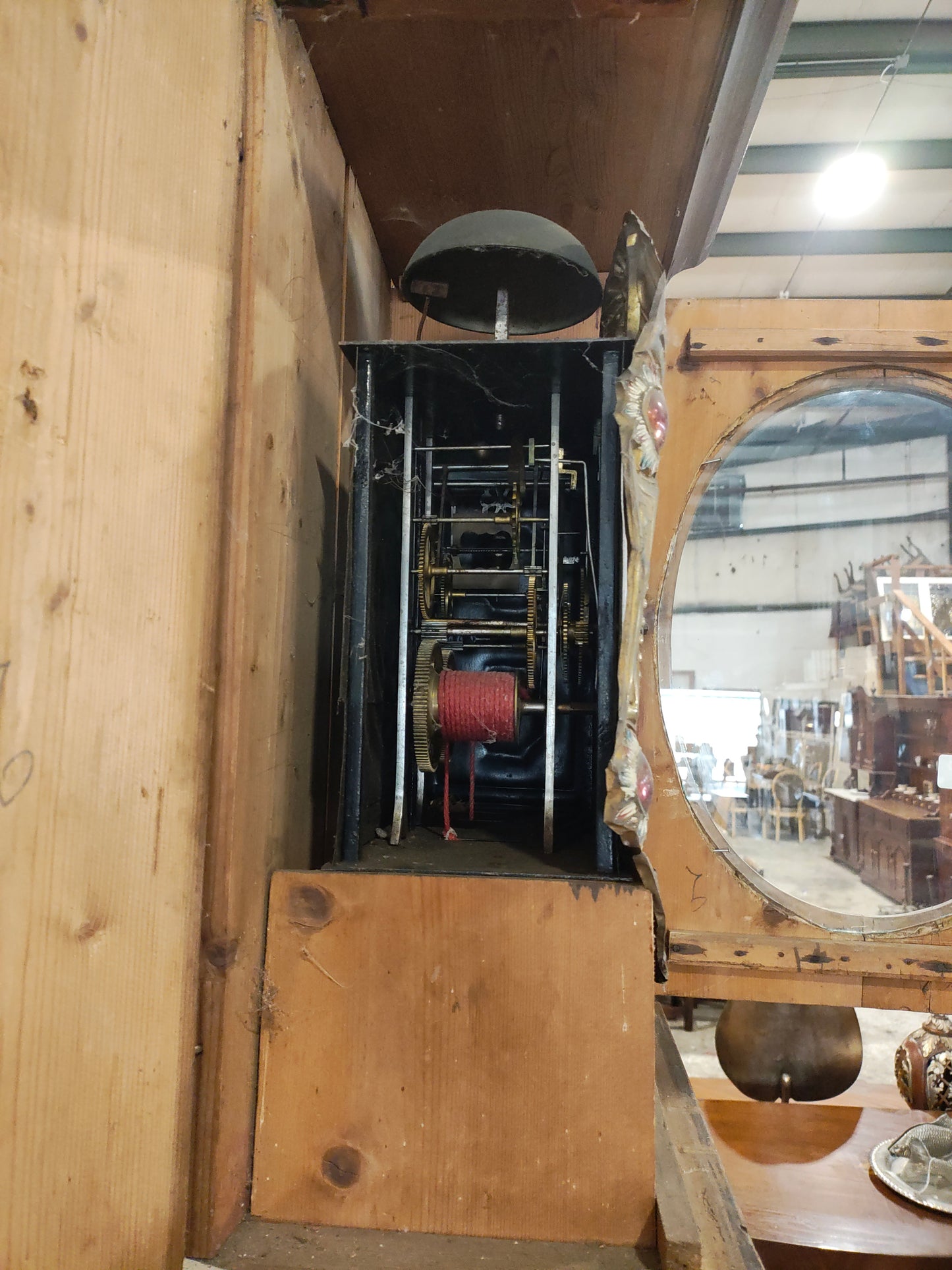 Dutch Painted Grandfather Clock