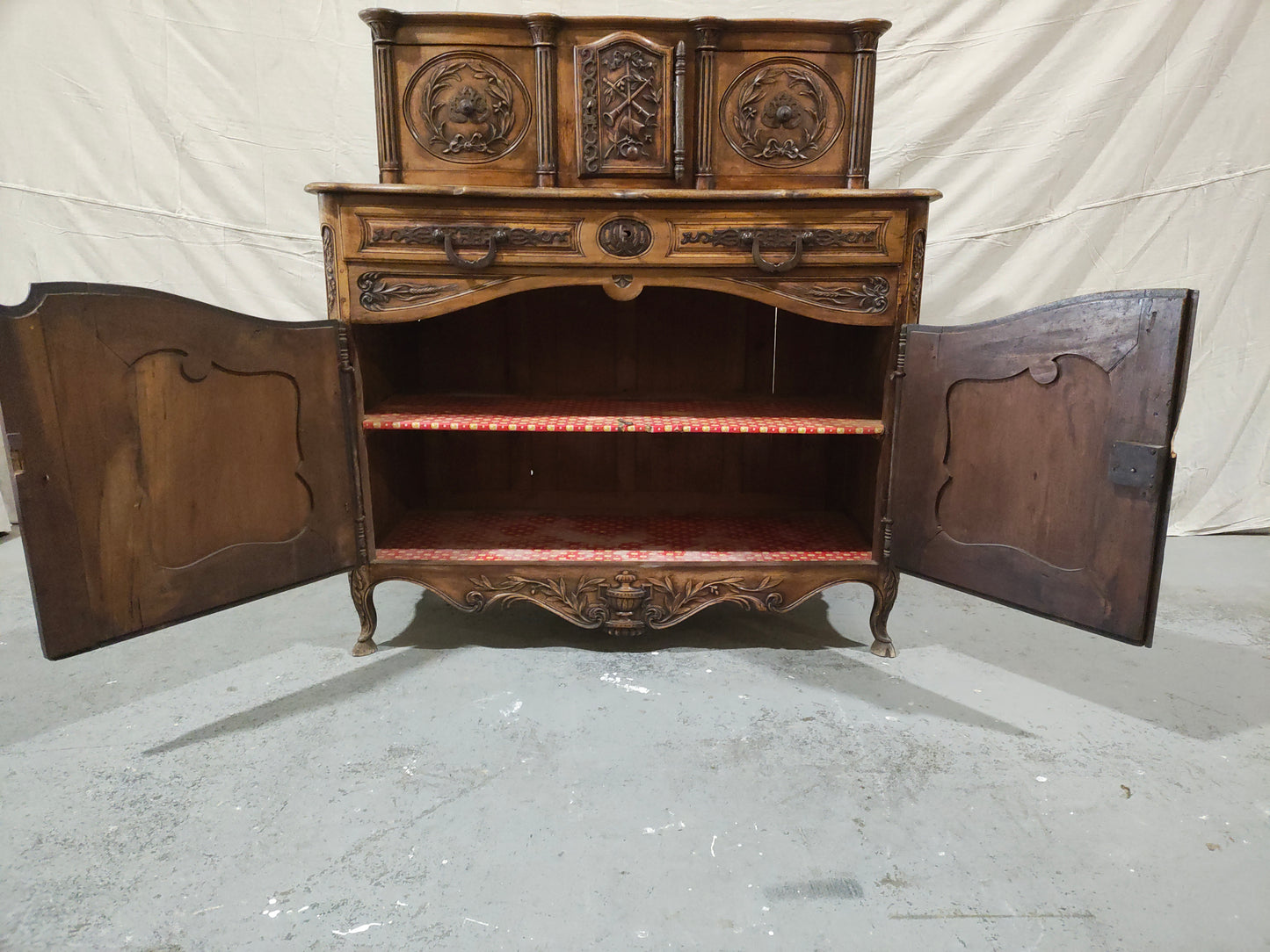 Mid-19th Century French Provincial Buffet à Deux Corps, Circa 1850