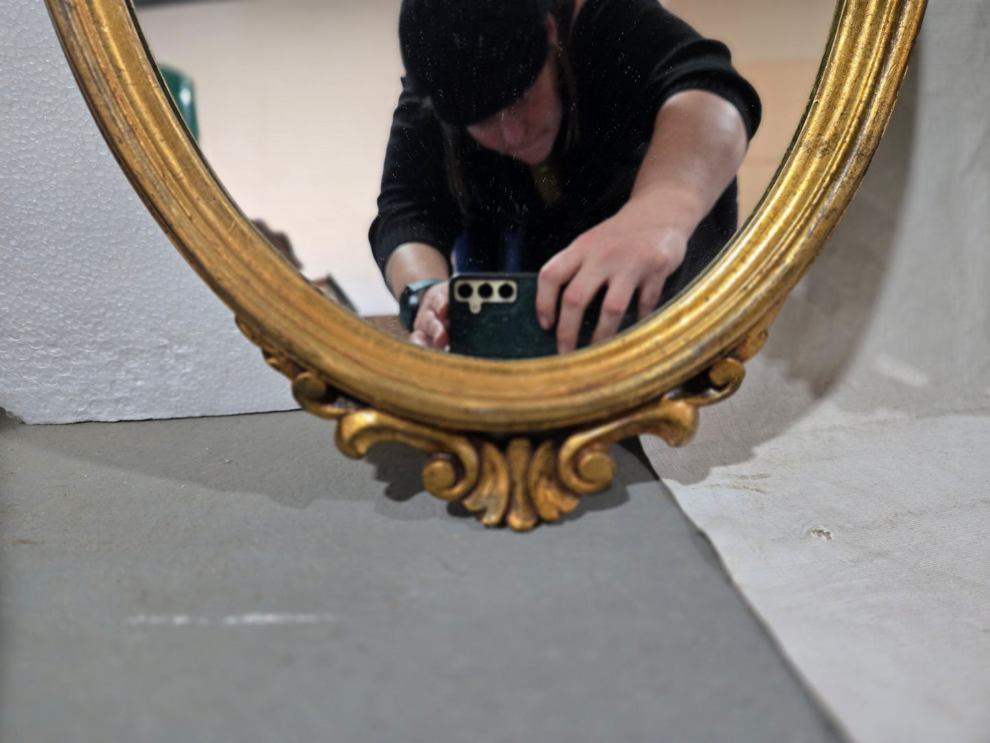 Early Century Louis XV Gold Mirror