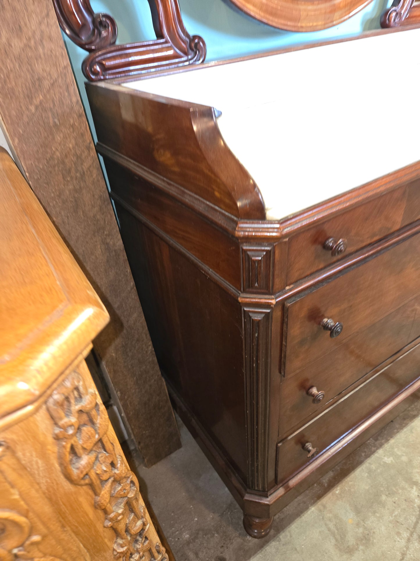 Late 1800s Rococo Vanity
