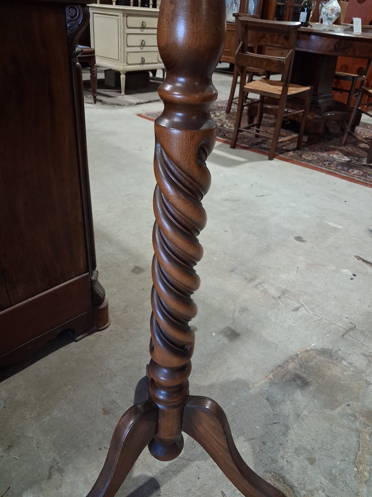 Barley Twist Walnut Hall Tree / Coat Rack