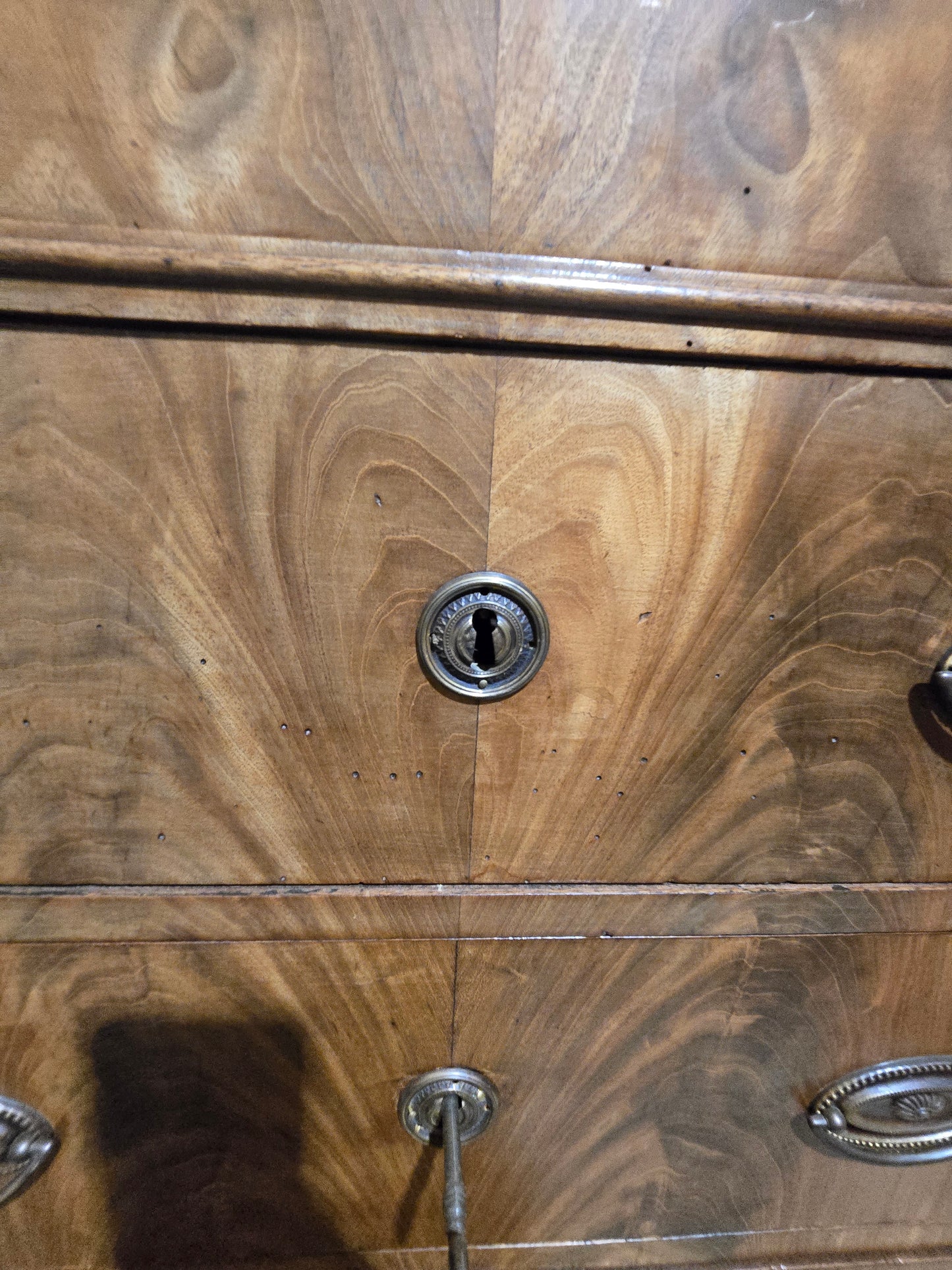 1860s Second Empire French Mahogany Commode