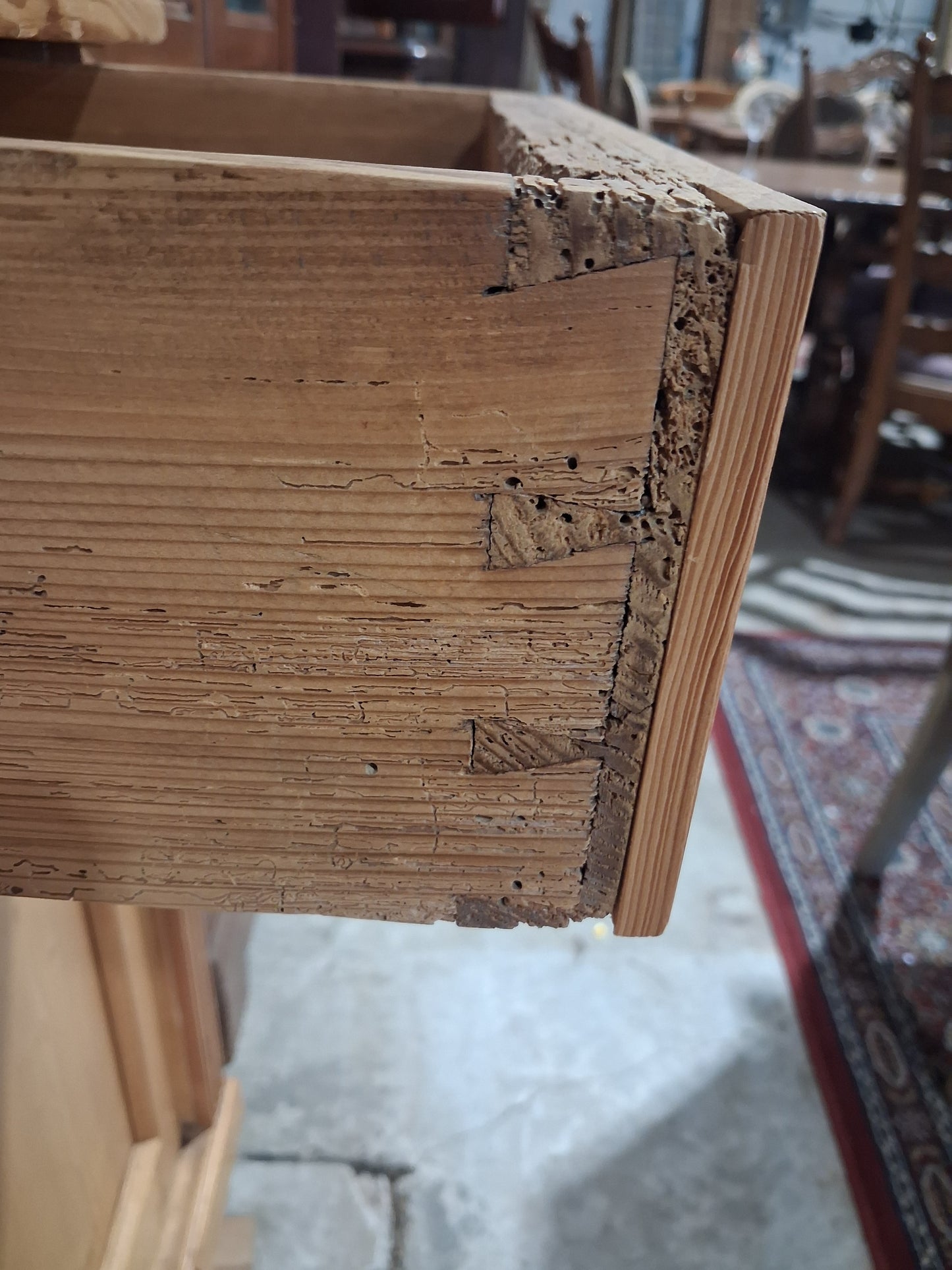 Late 1800s Rustic Pine kitchen hutch