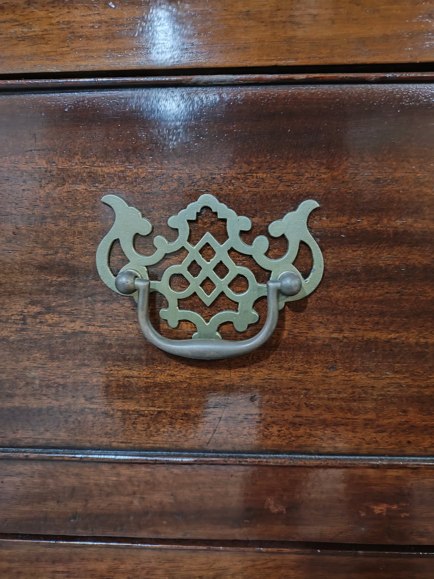English Mahogany Chest On Stand