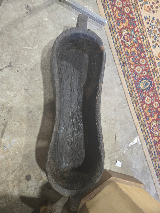 Late 1800s Wooden dough bowl