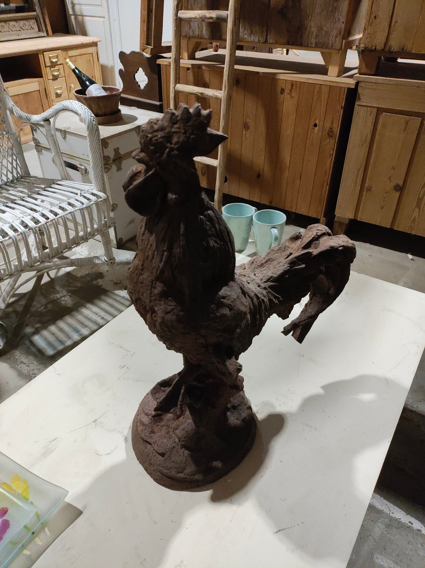 Cast iron rooster