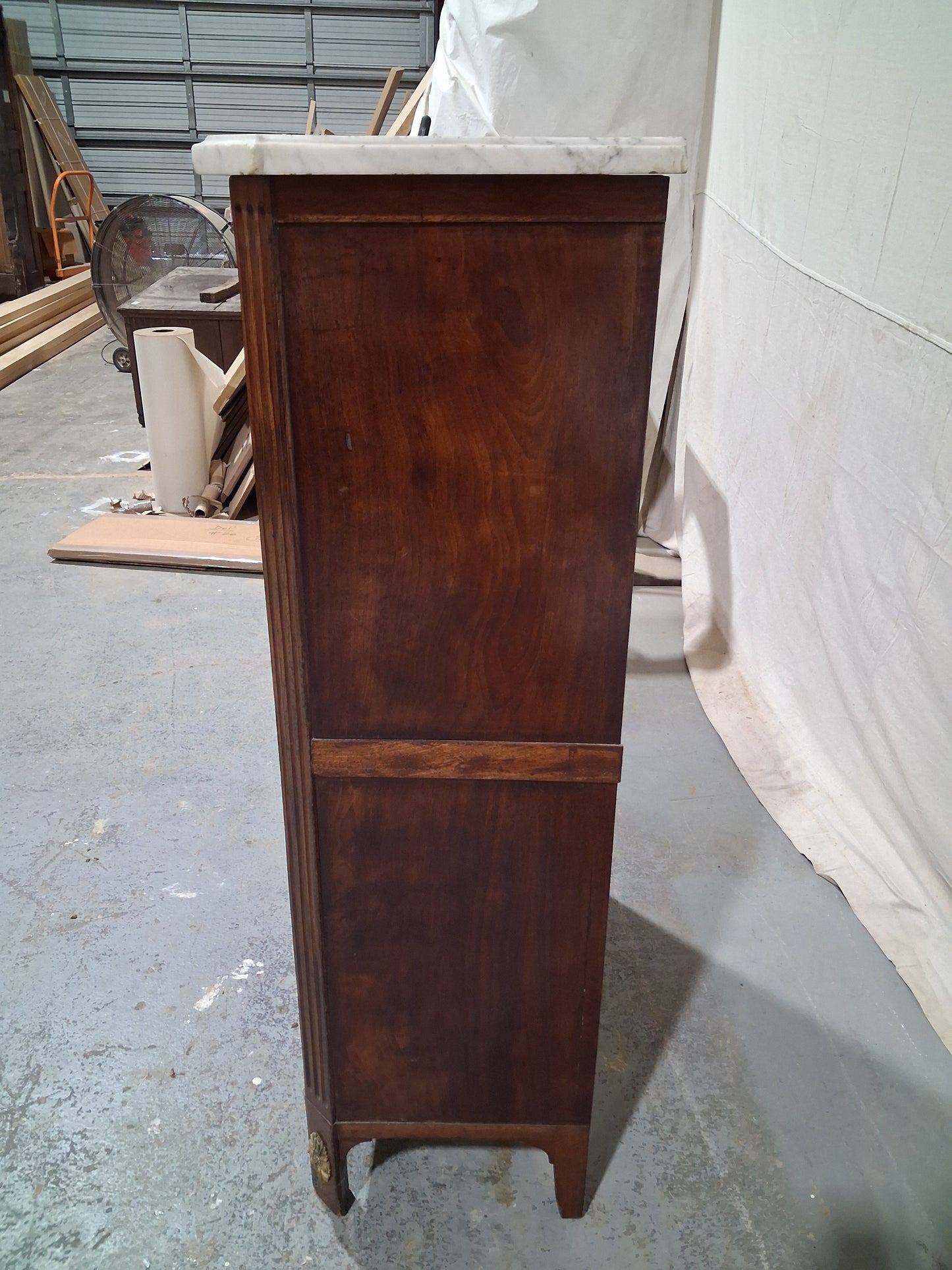 French Walnut Semainier Chest with Marble Top | Circa 1820–1840