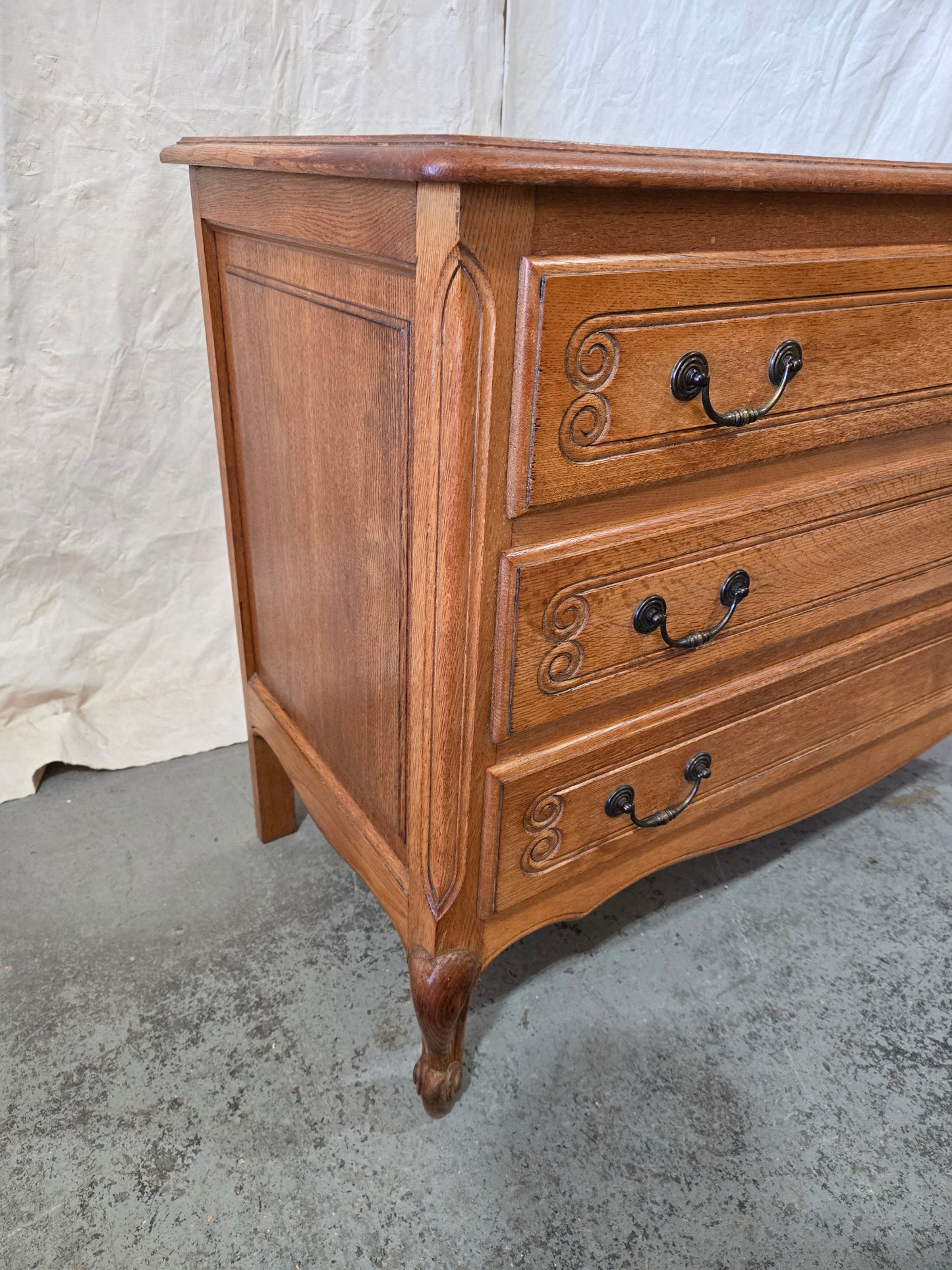 Early Century French Provincial Oak Commode