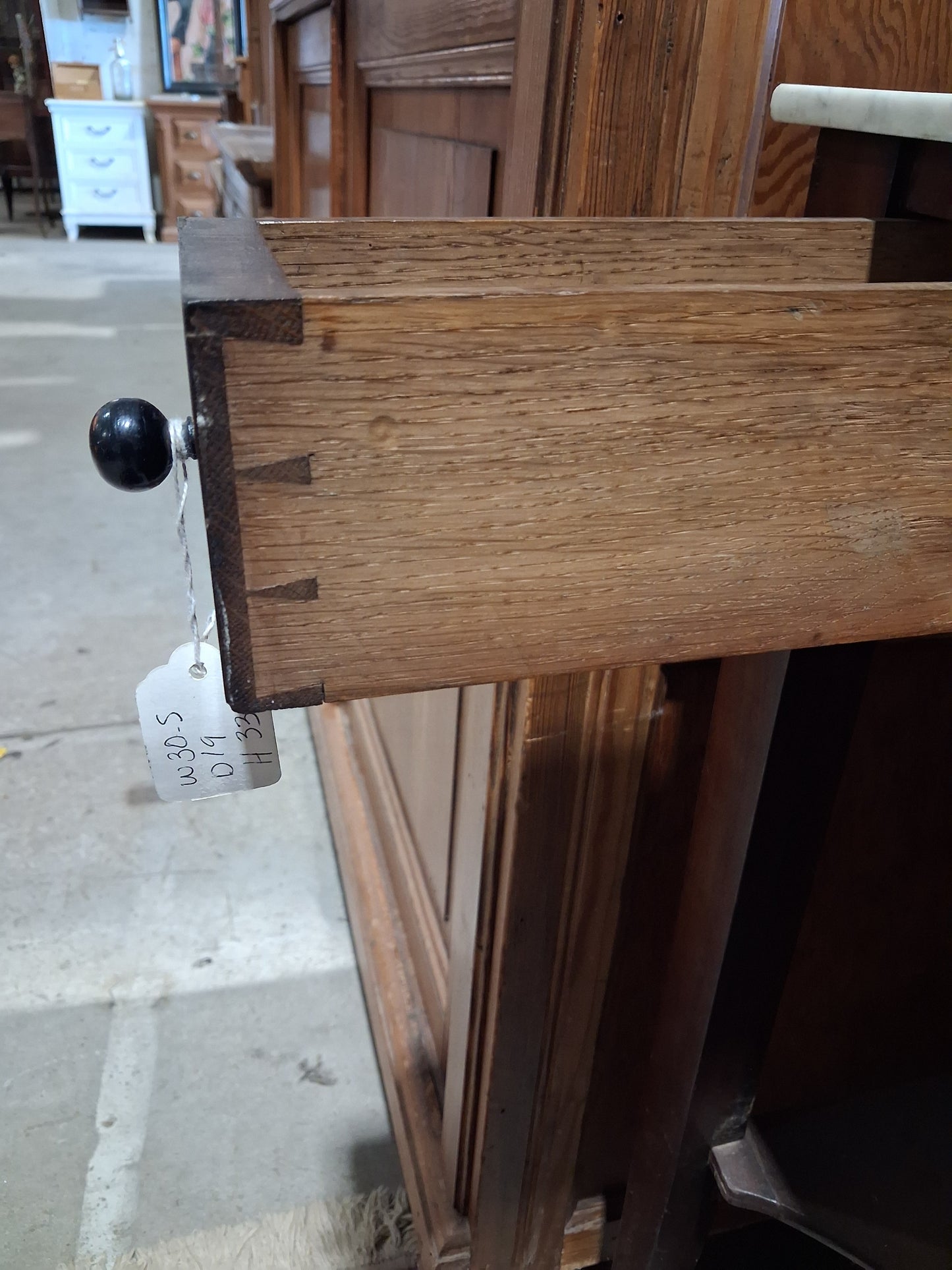 Mahogany vanity