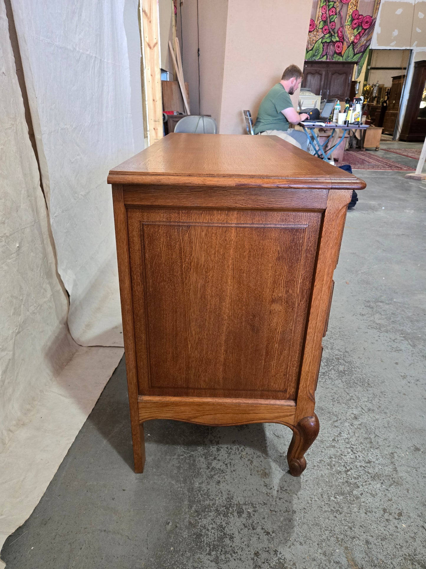 Early Century French Provincial Oak Commode