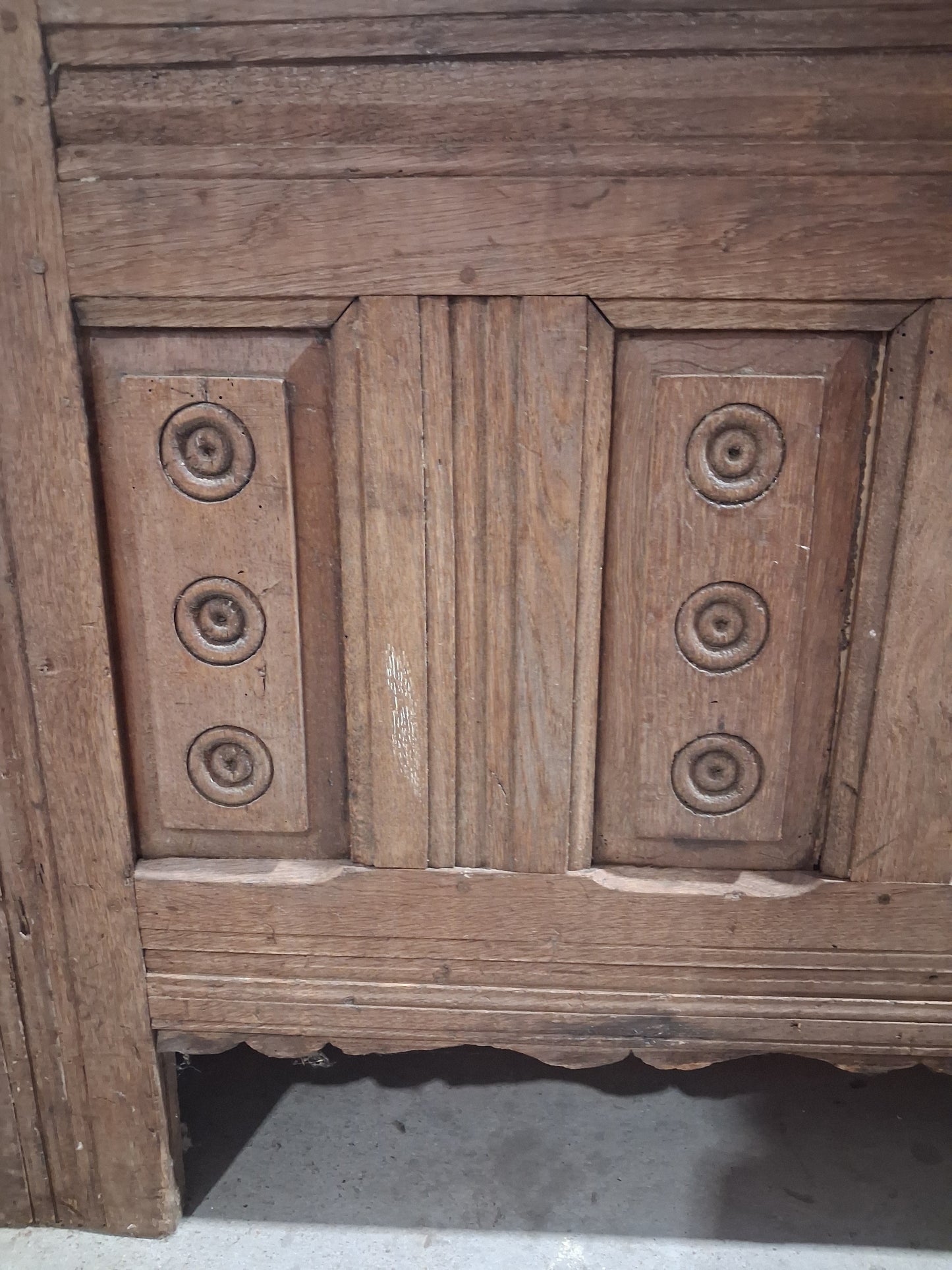 1880s French oak coffer