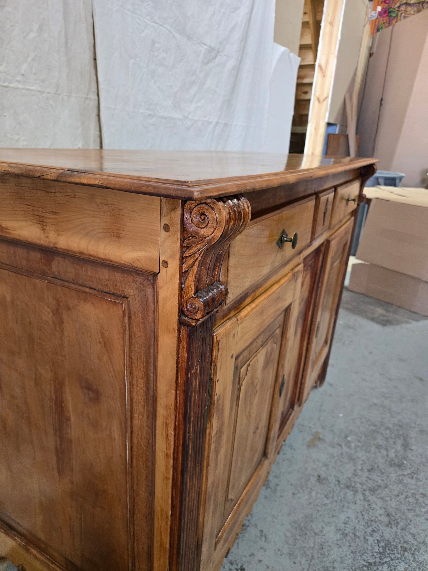 Mid 1800s Cherry Wood Provincial Buffet