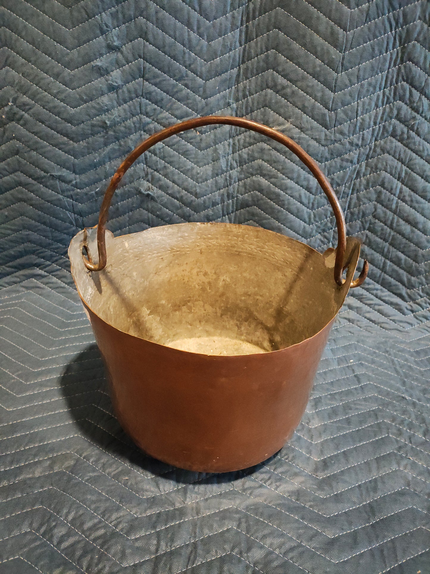 Pair of Early 19th Century French Hand-Hammered Copper Jam Pots